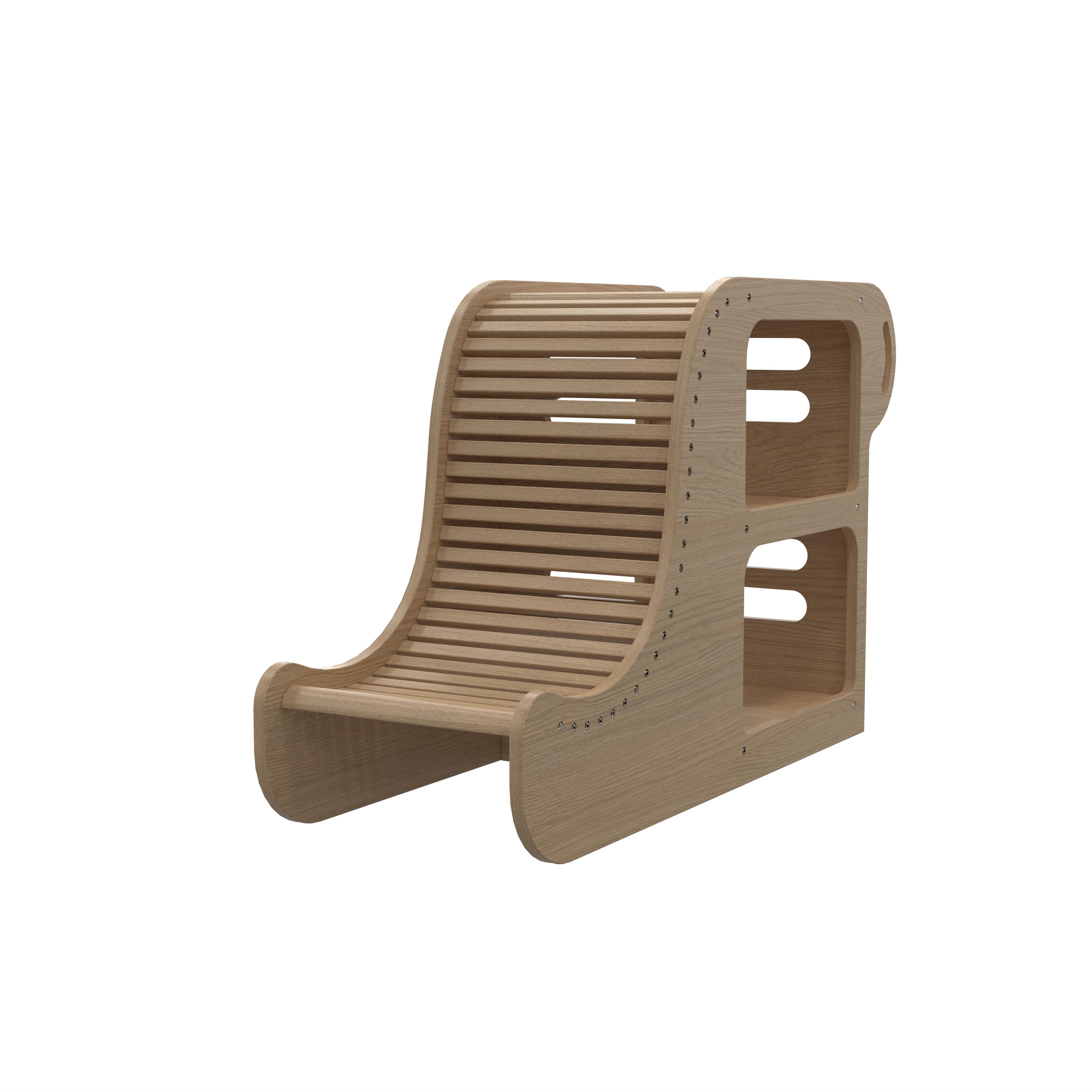 Nordic Solid Wood Side Table With Bookshelf Multifunctional Nightstand for Bedroom Living Room Minim