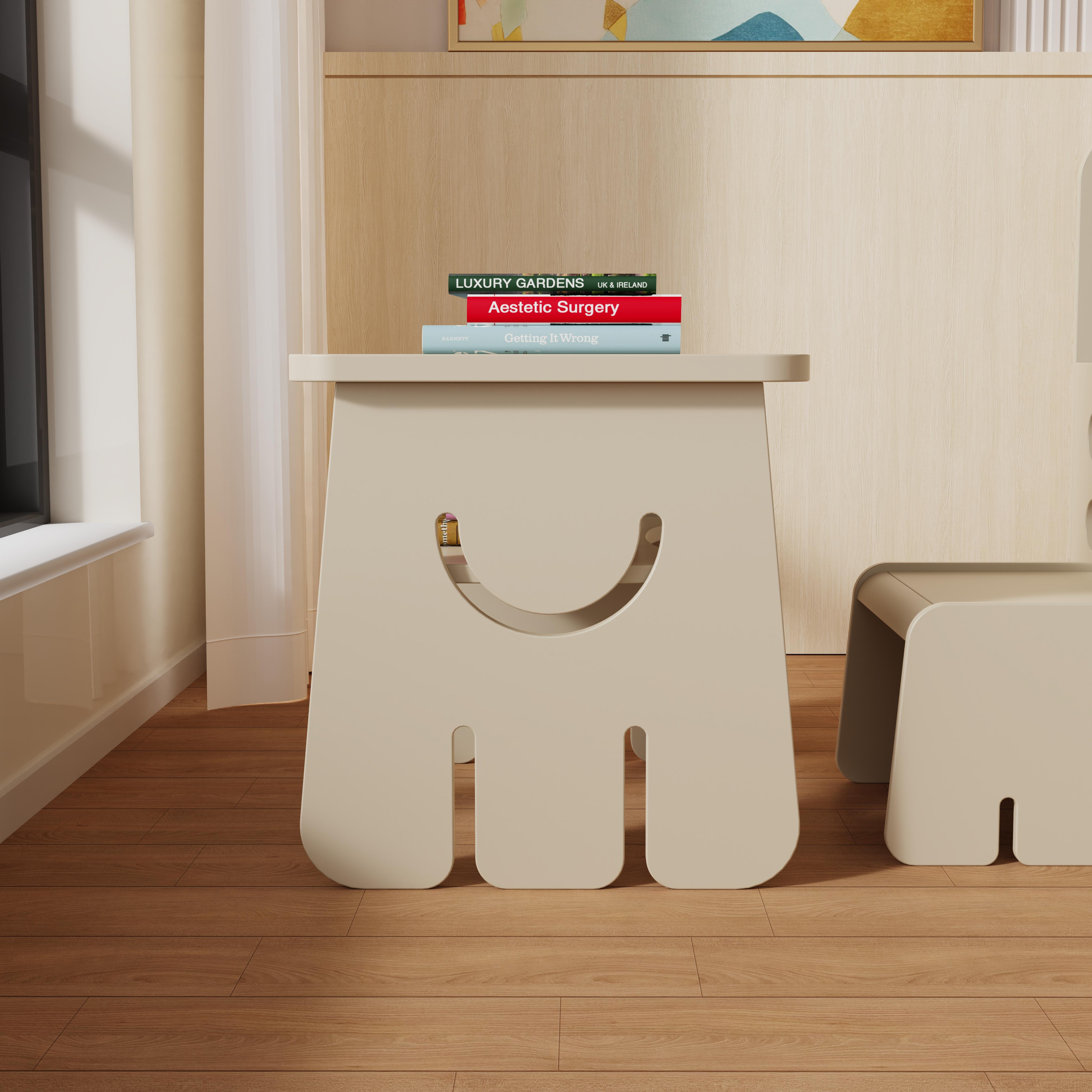 Cute Smiley Shaped Kids Desk and Chair Set for Children Study Playroom Bedroom Easy to Clean Durable
