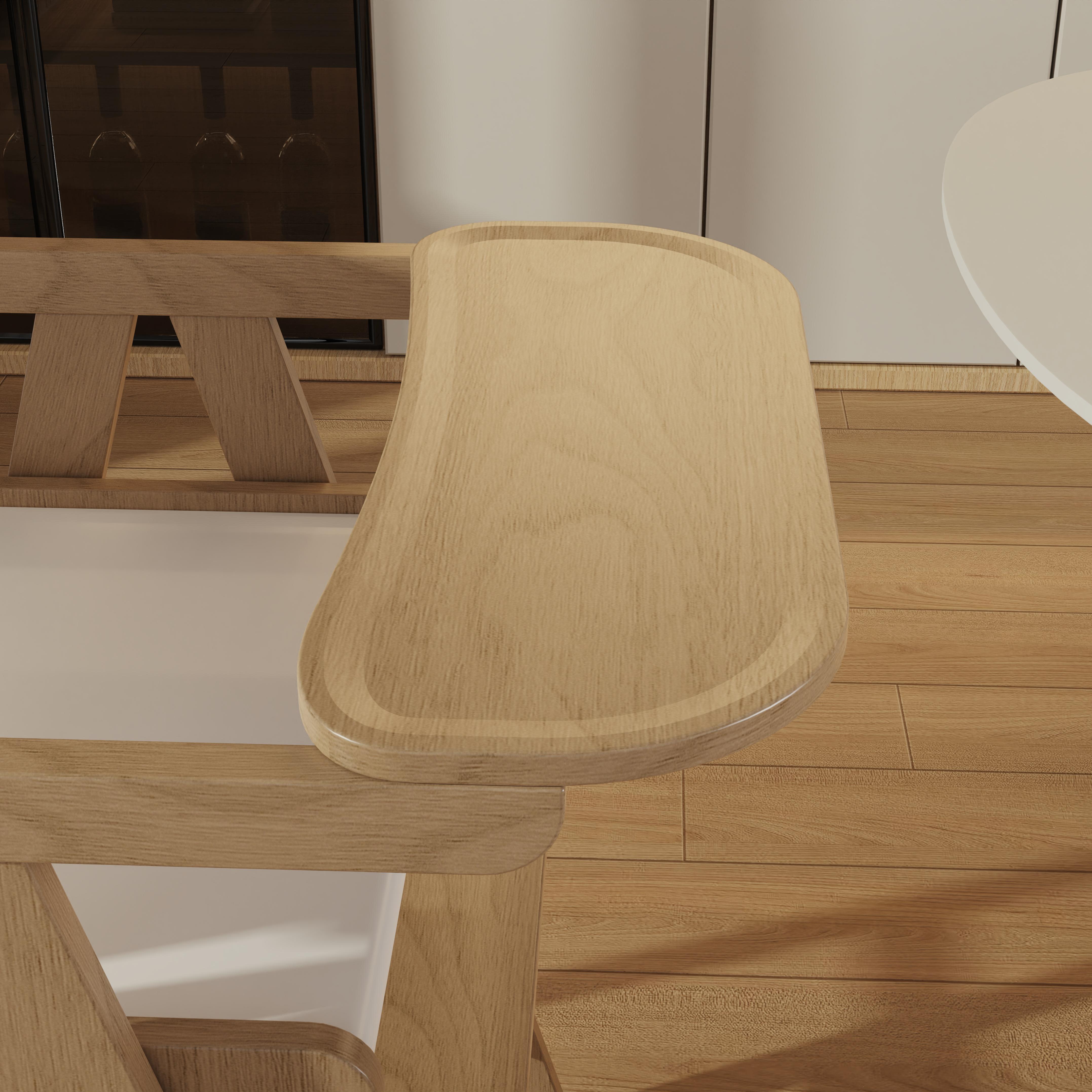 Natural Wood Baby High Chair Adjustable Height And Foldable Design For Infants Dining And Play