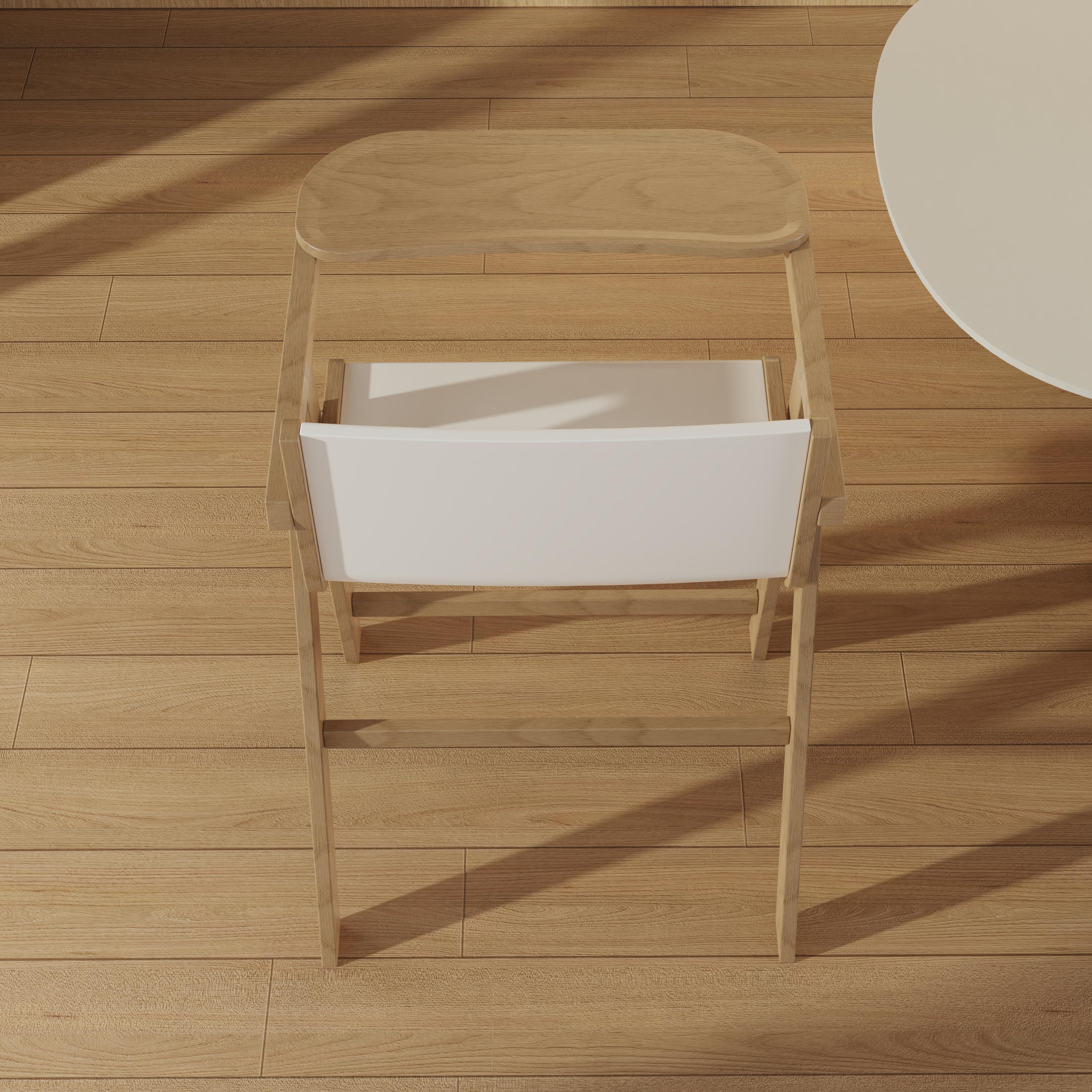 Natural Wood Baby High Chair Adjustable Height And Foldable Design For Infants Dining And Play