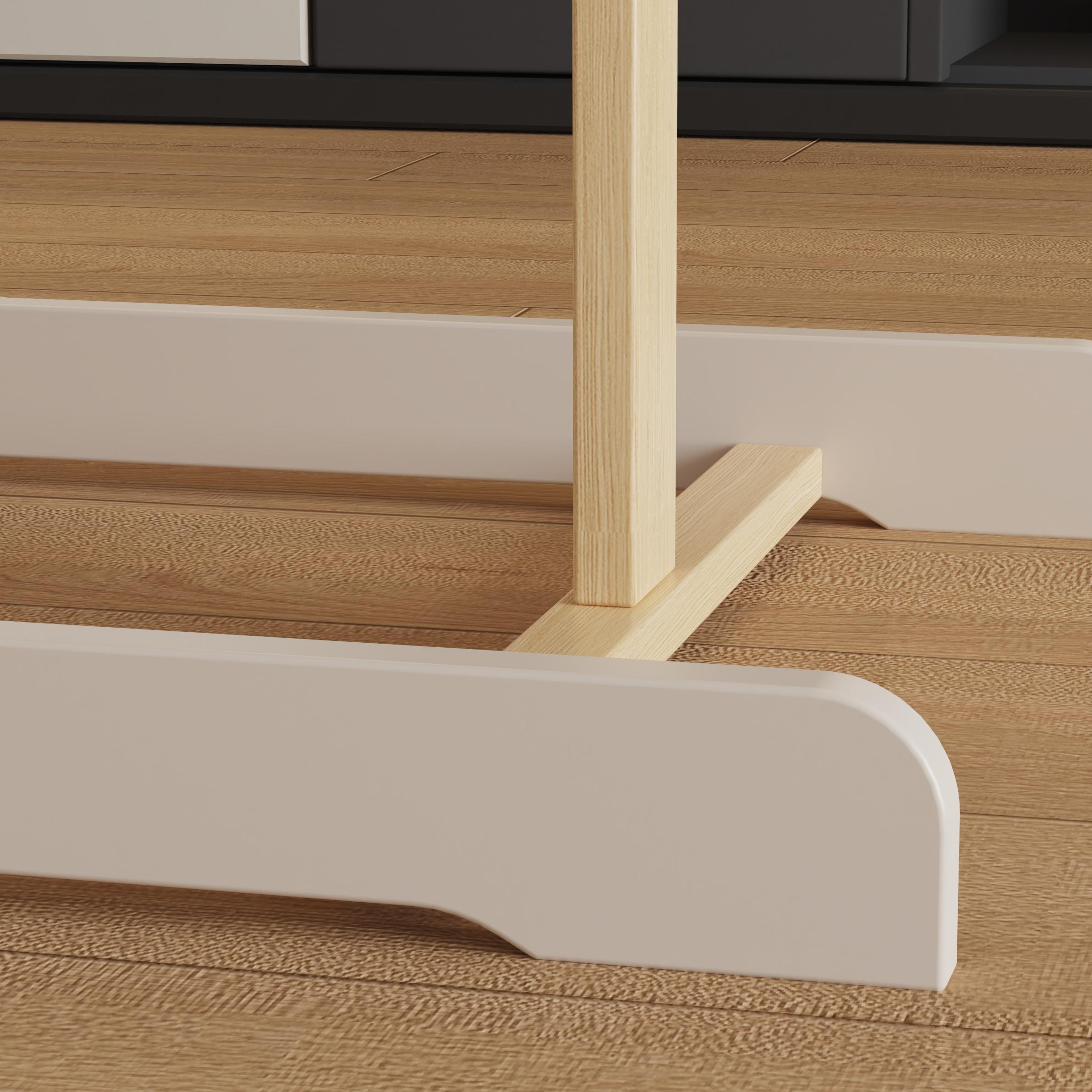 Natural Wood Baby High Chair With Adjustable Height And Foldable Design For Infants Dining And Play