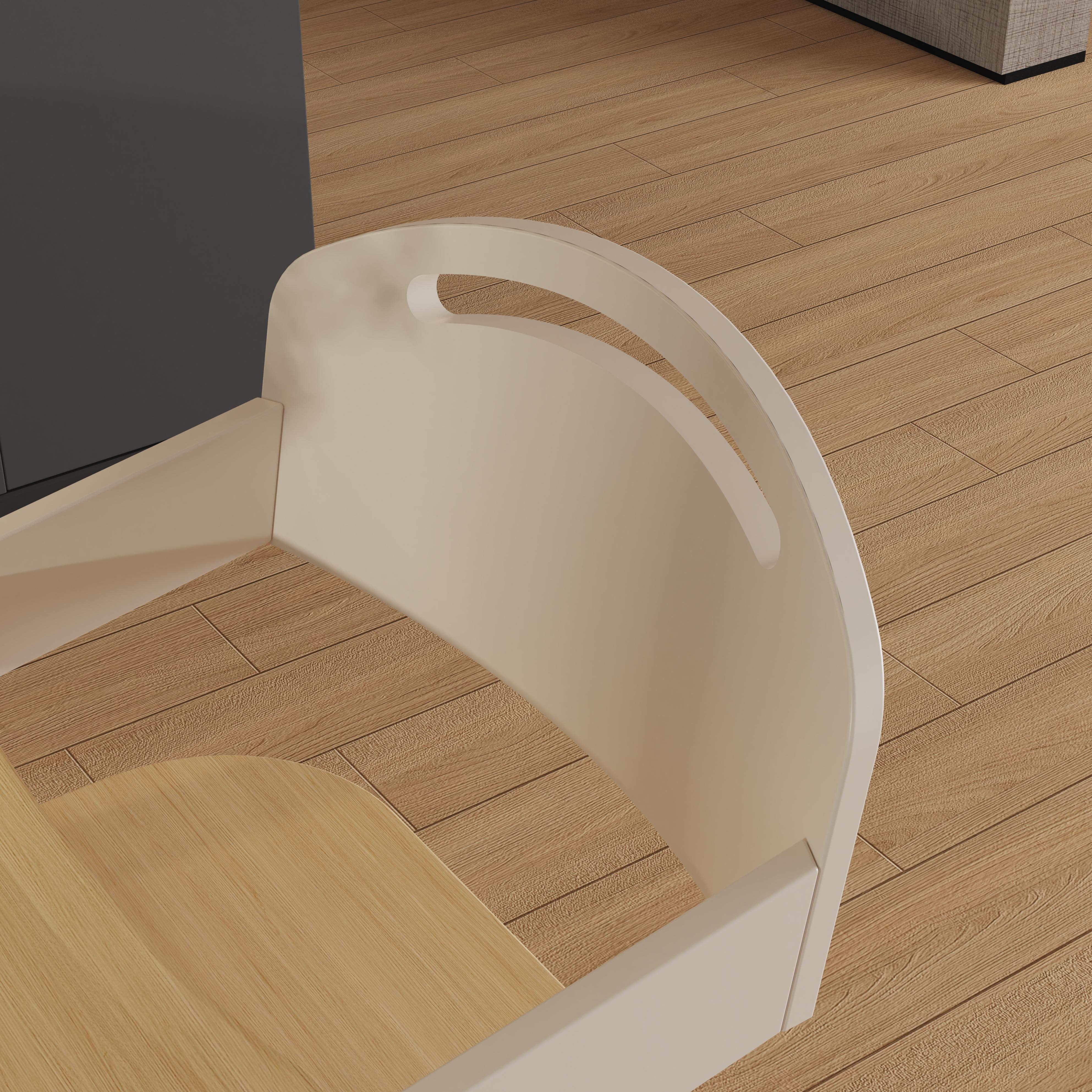 Natural Wood Baby High Chair With Adjustable Height And Foldable Design For Infants Dining And Play