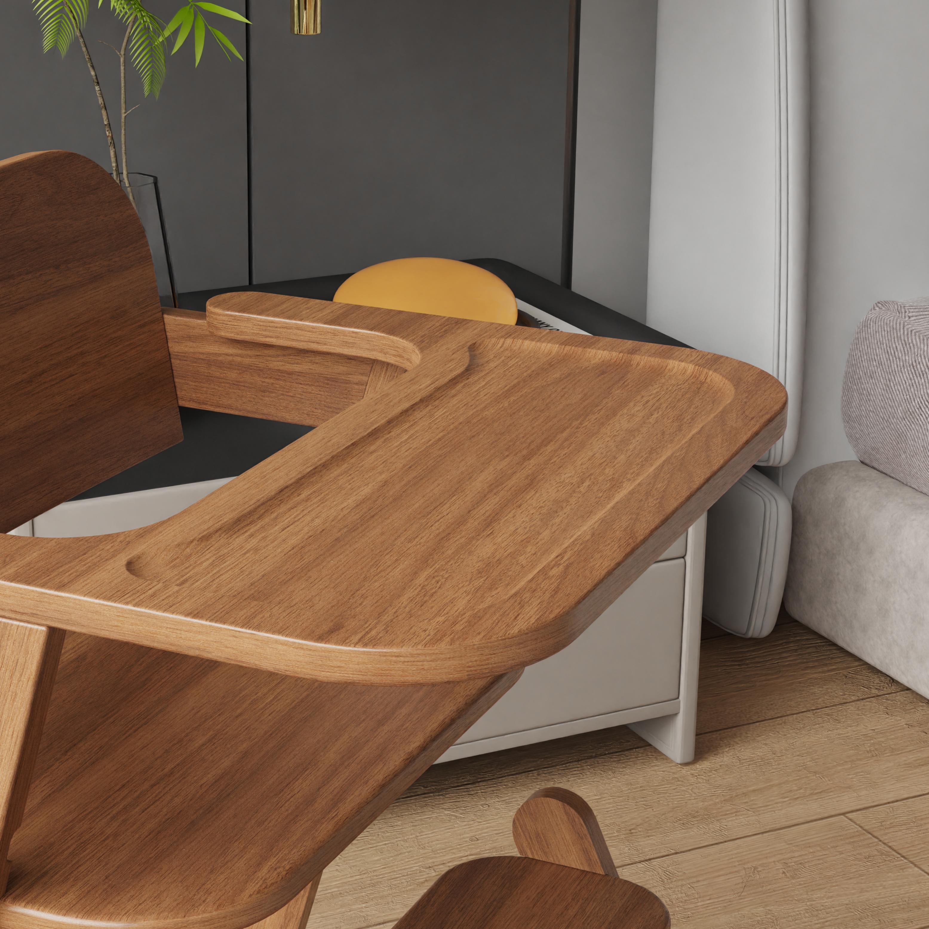 Adjustable Wooden High Chair | Convertible Baby Seat for Dining & Growing Use