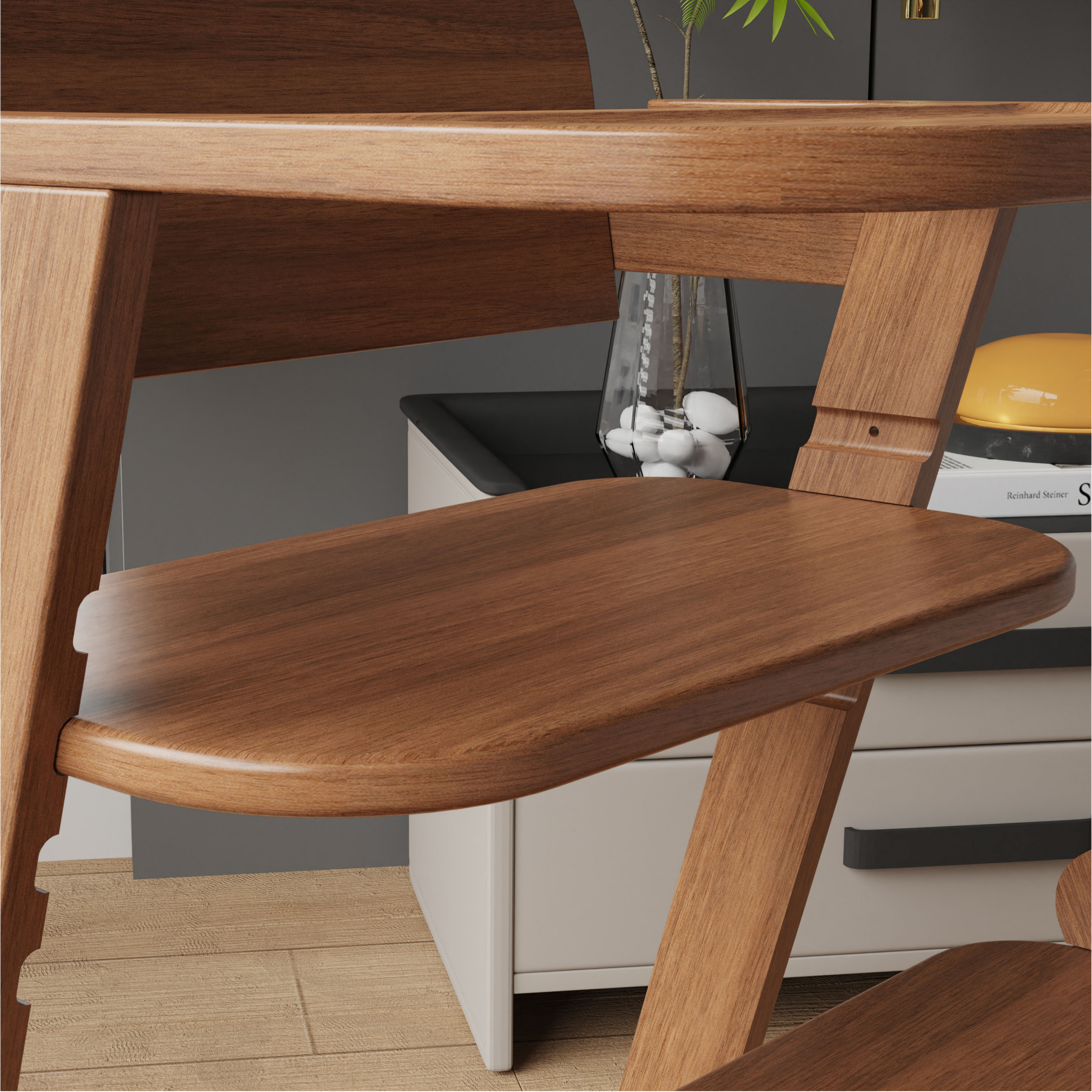 Adjustable Wooden High Chair | Convertible Baby Seat for Dining & Growing Use