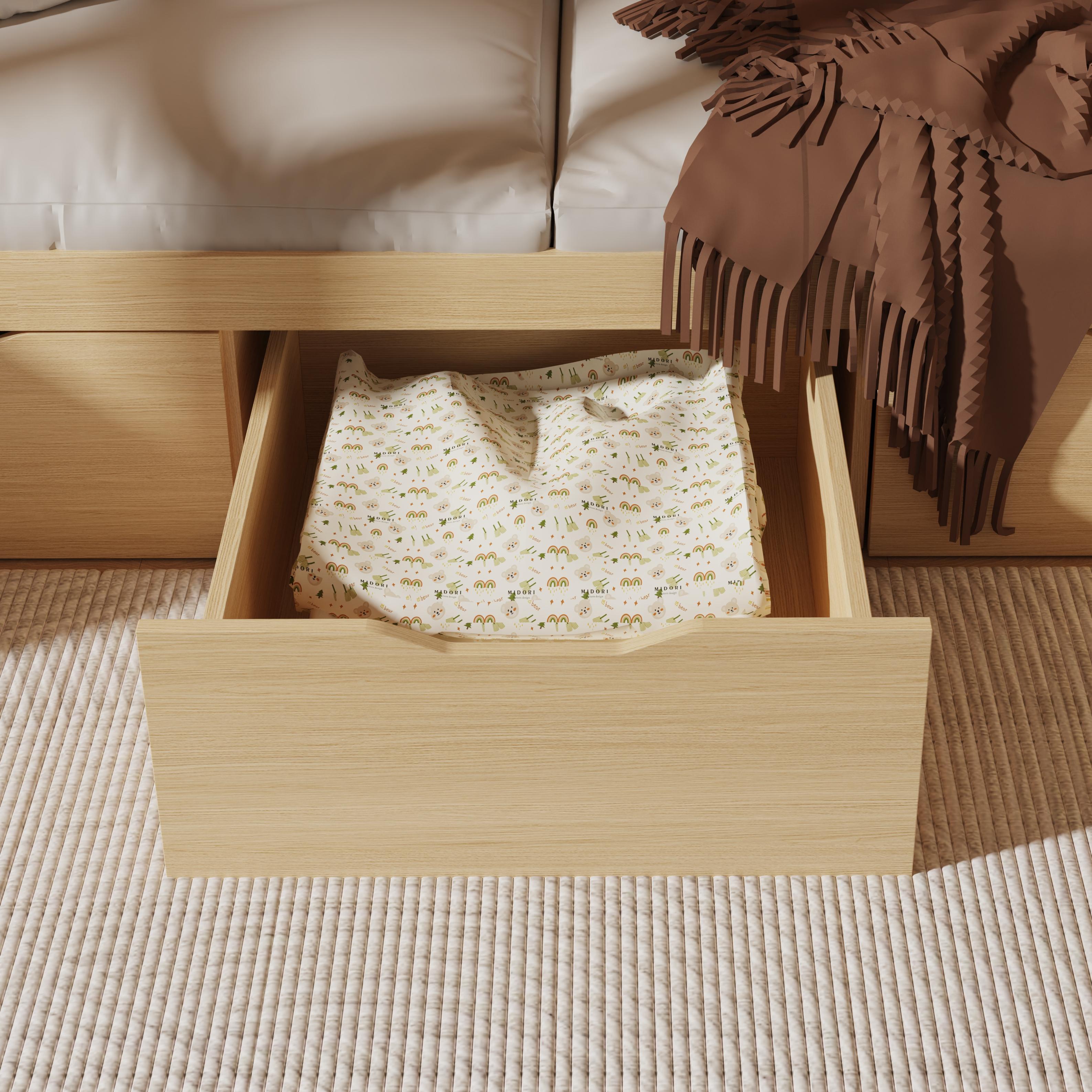 Solid Wood Bunk Bed for Kids with Storage Staircase, Space-Saving Design, Eco-Friendly Coating