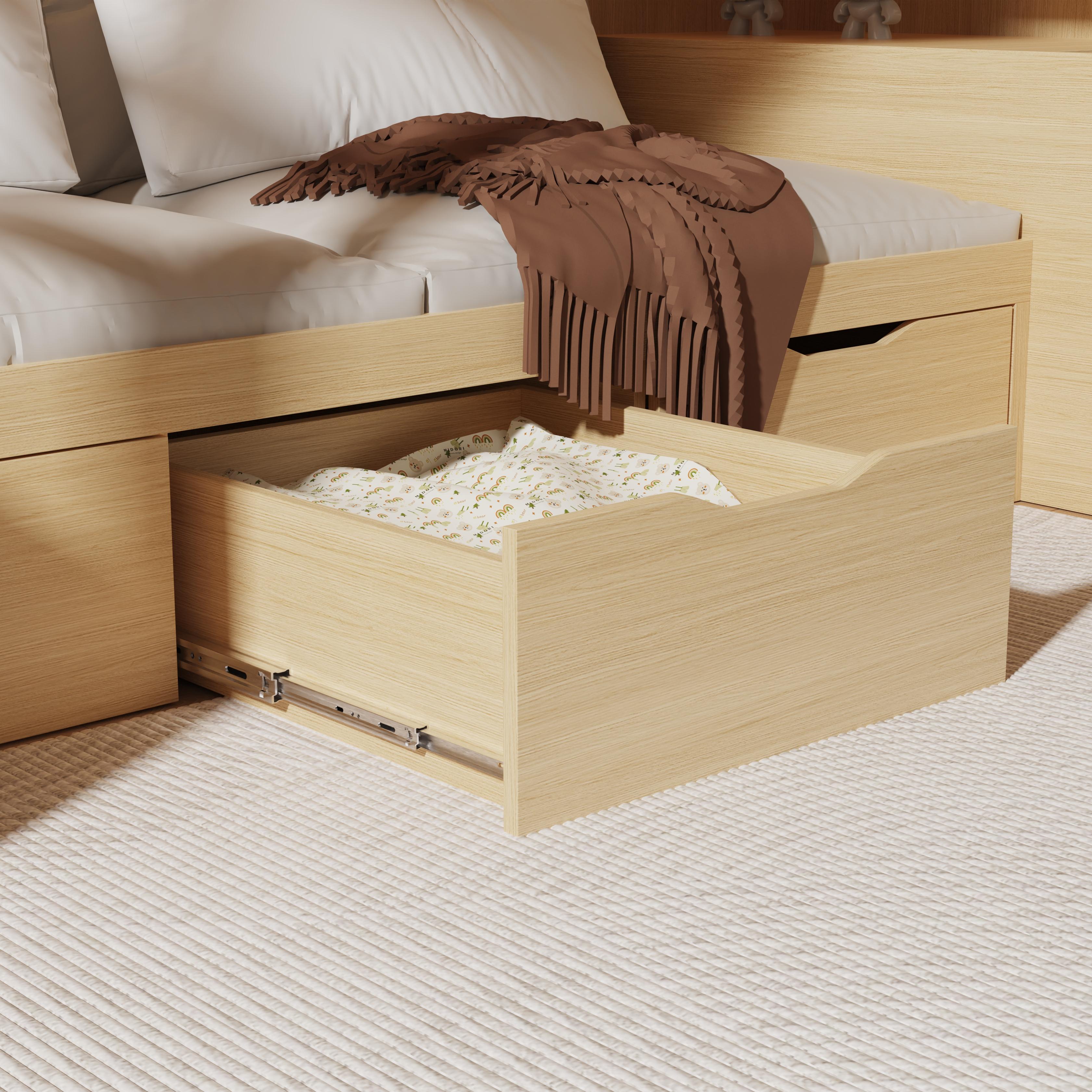 Solid Wood Bunk Bed for Kids with Storage Staircase, Space-Saving Design, Eco-Friendly Coating