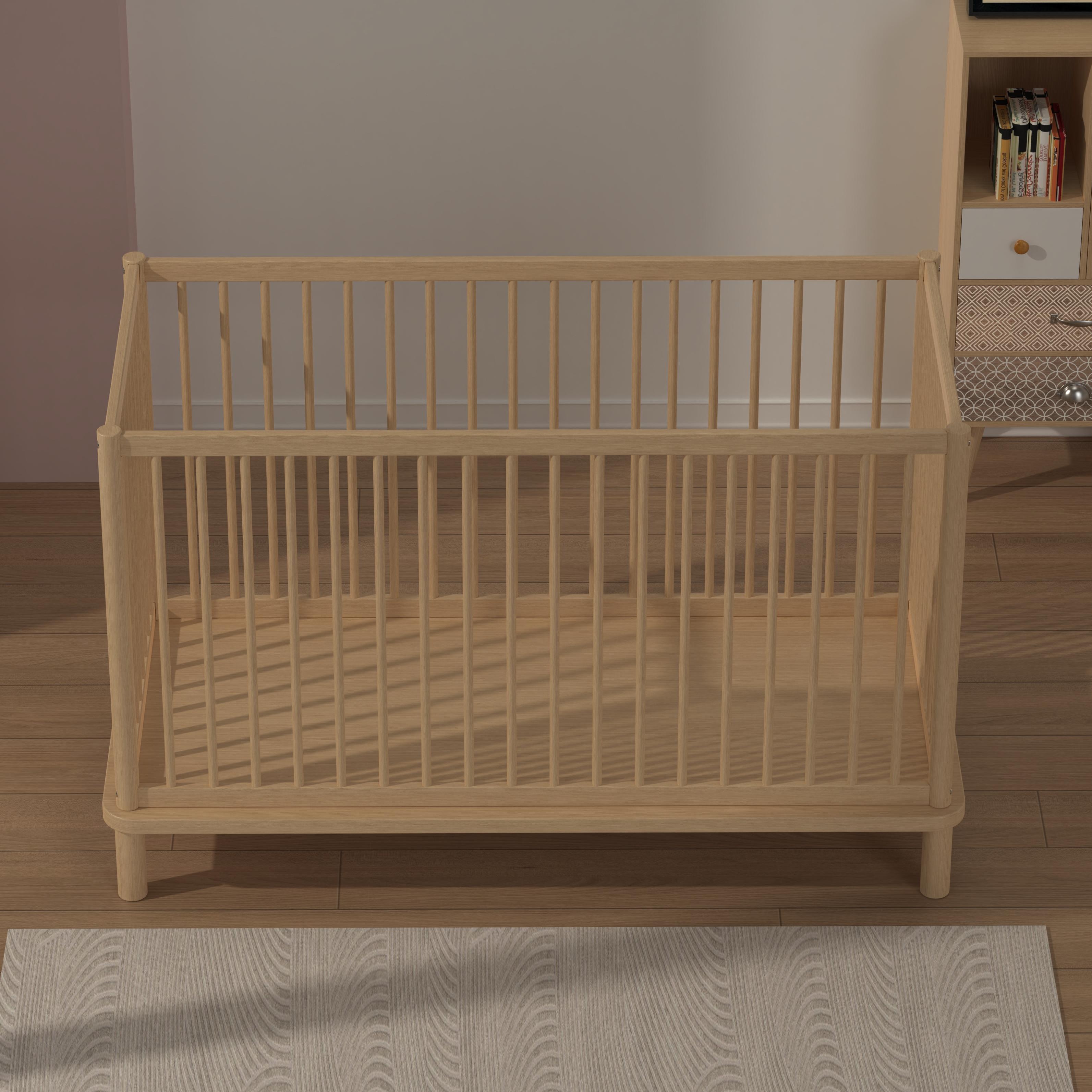 Classic Baby Crib for Preschool and Home Bedroom, Simple Sturdy Wooden Crib, Made to Order Service