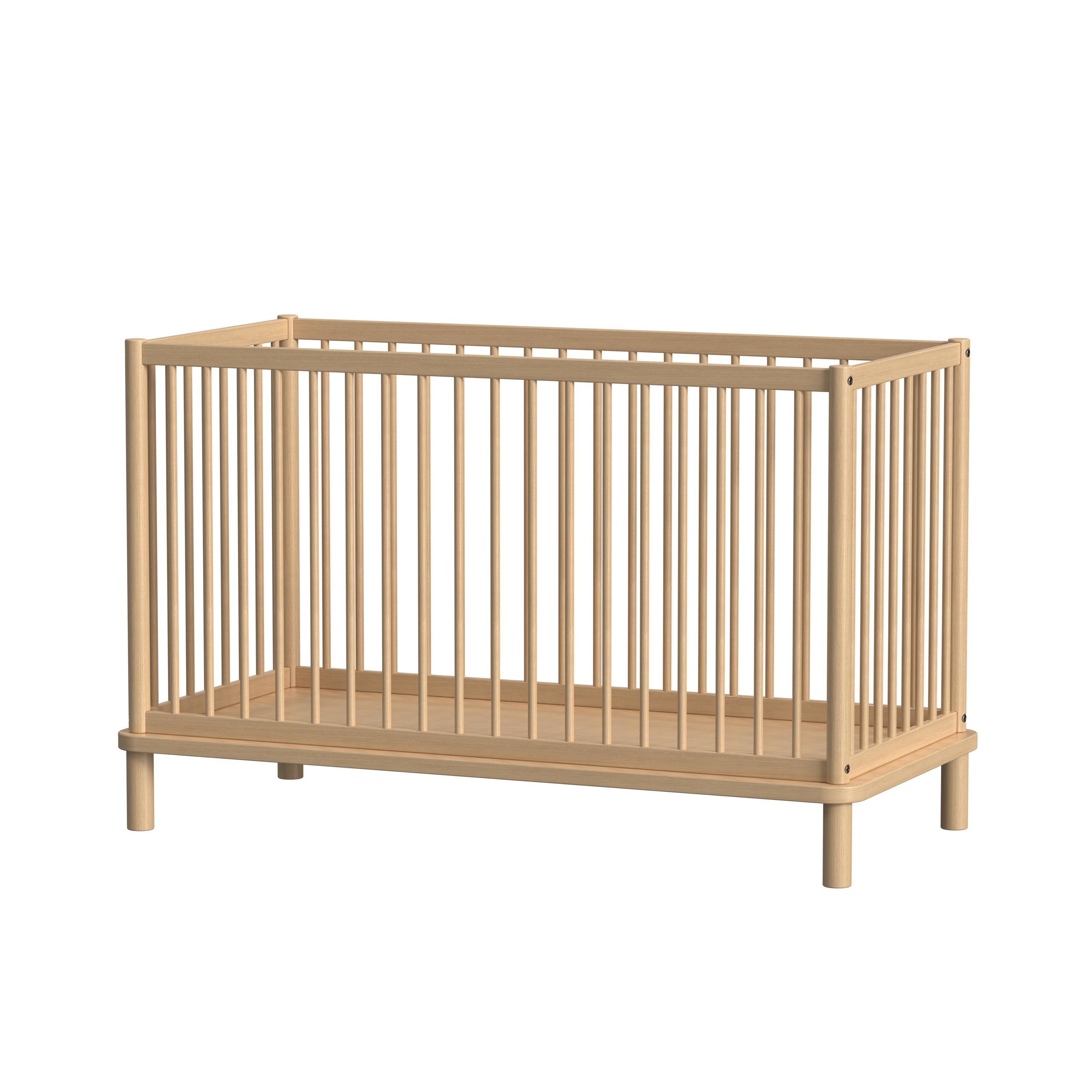 Classic Baby Crib for Preschool and Home Bedroom, Simple Sturdy Wooden Crib, Made to Order Service