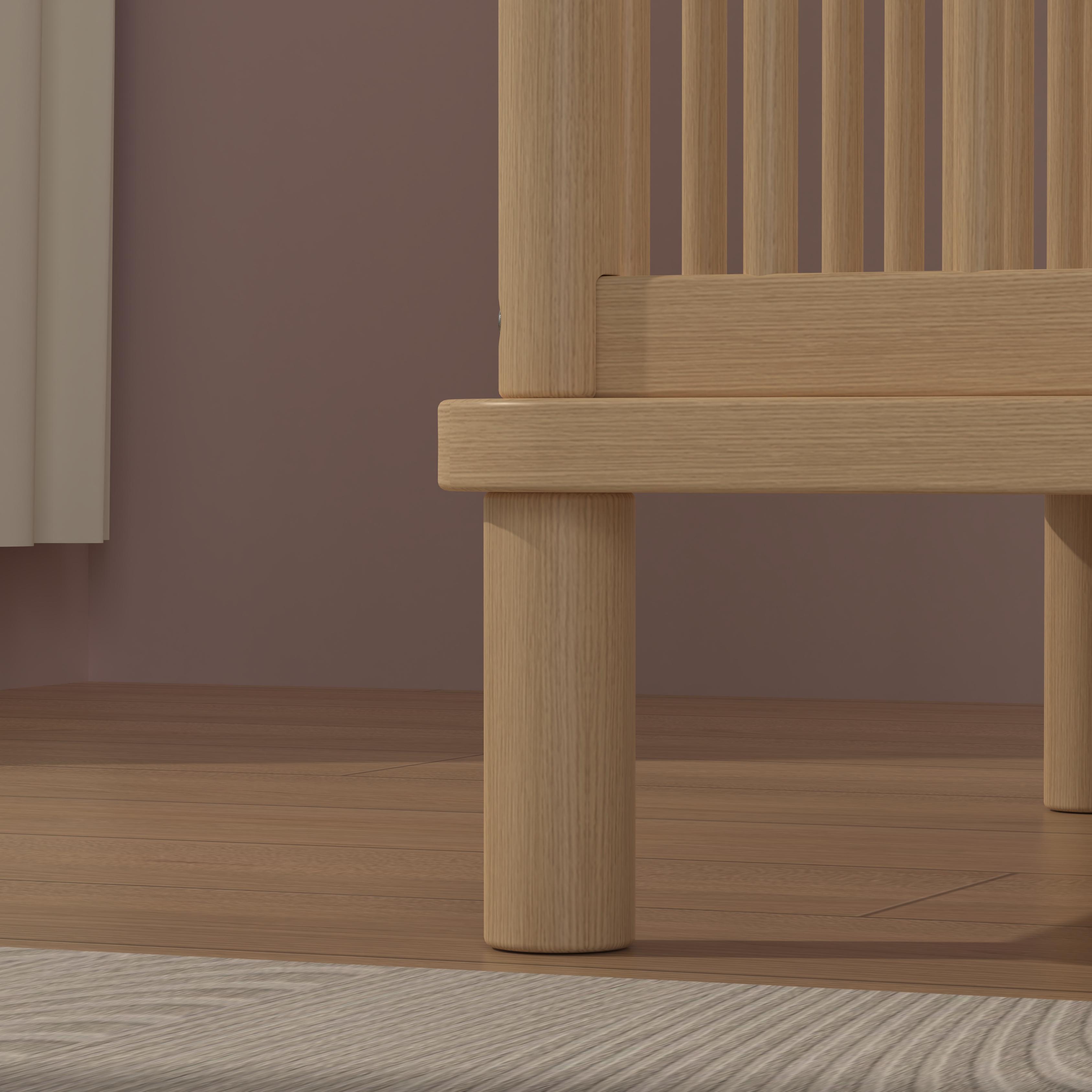 Classic Baby Crib for Preschool and Home Bedroom, Simple Sturdy Wooden Crib, Made to Order Service