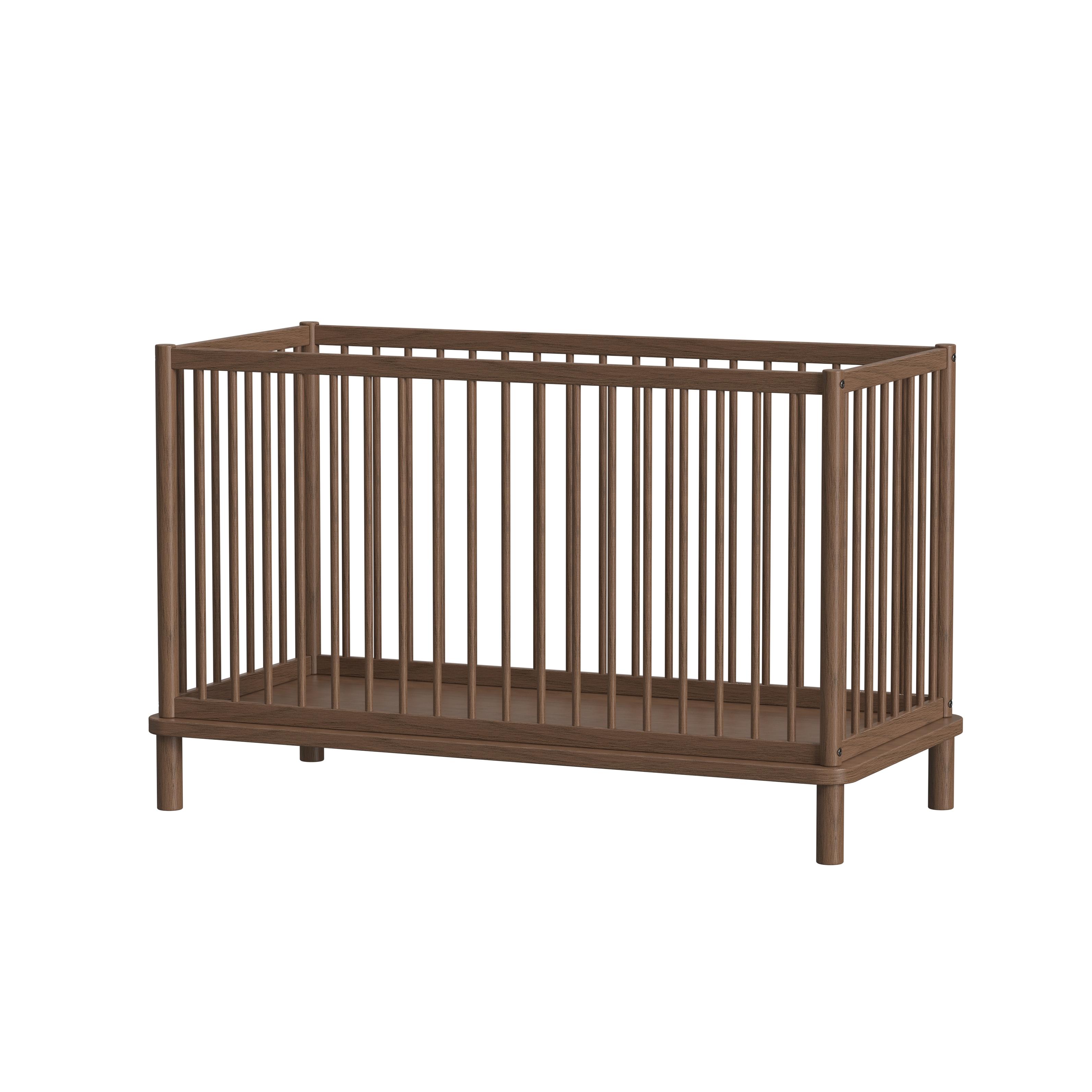 Classic Baby Crib for Preschool and Home Bedroom, Simple Sturdy Wooden Crib, Made to Order Service