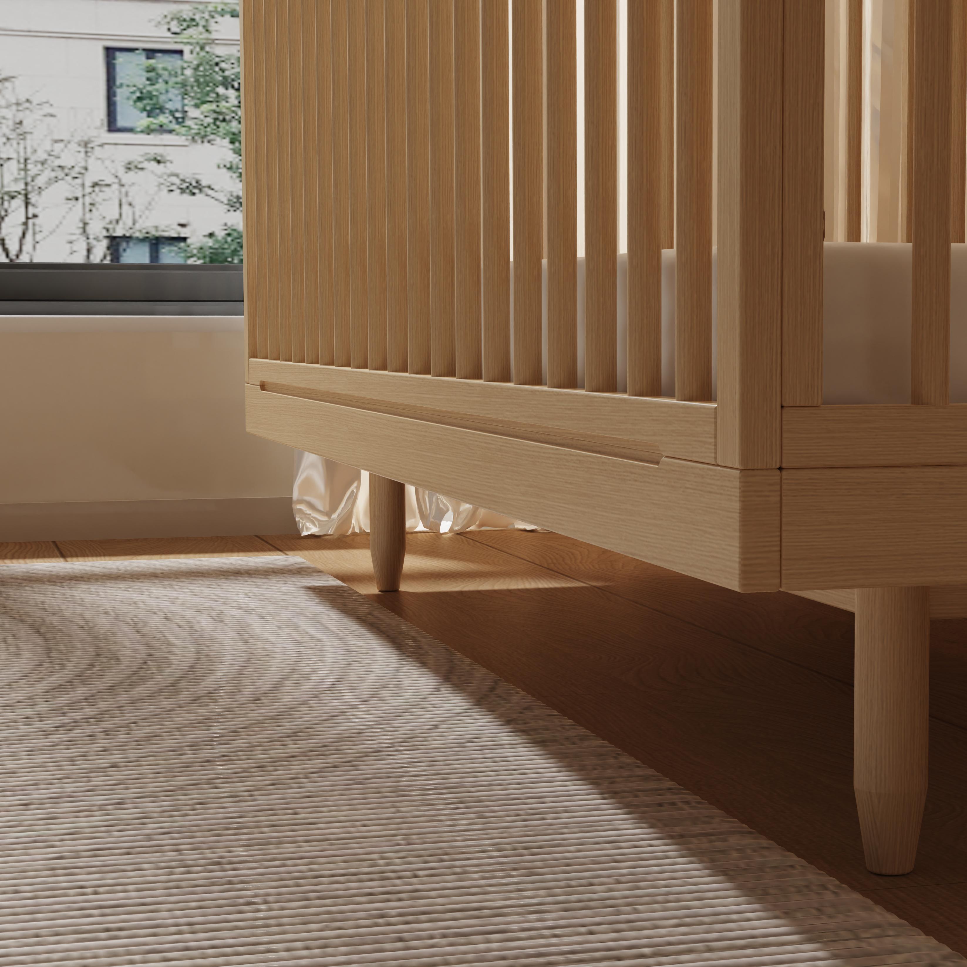 Premium durable stationary baby crib, customizable in size and height