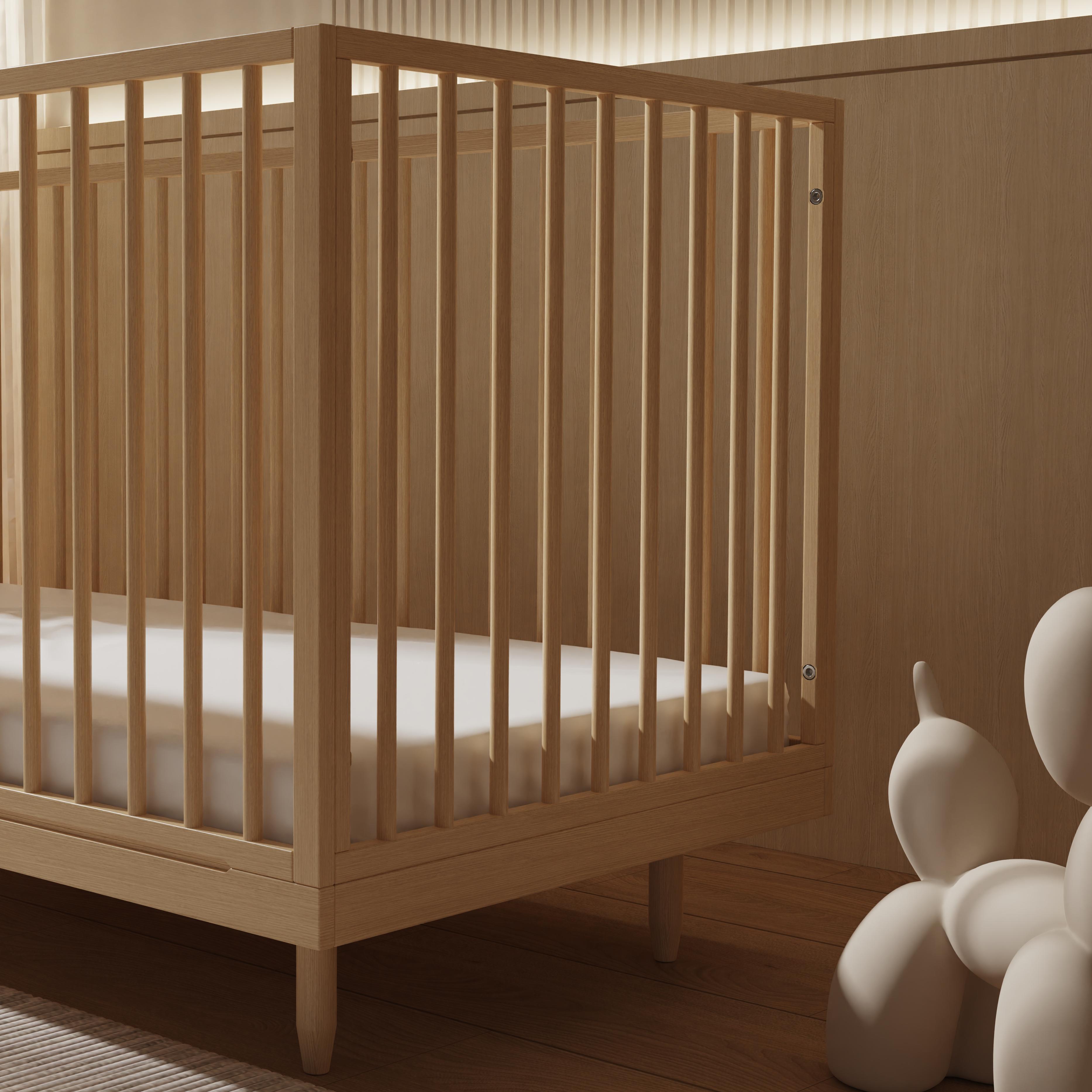 Premium durable stationary baby crib, customizable in size and height