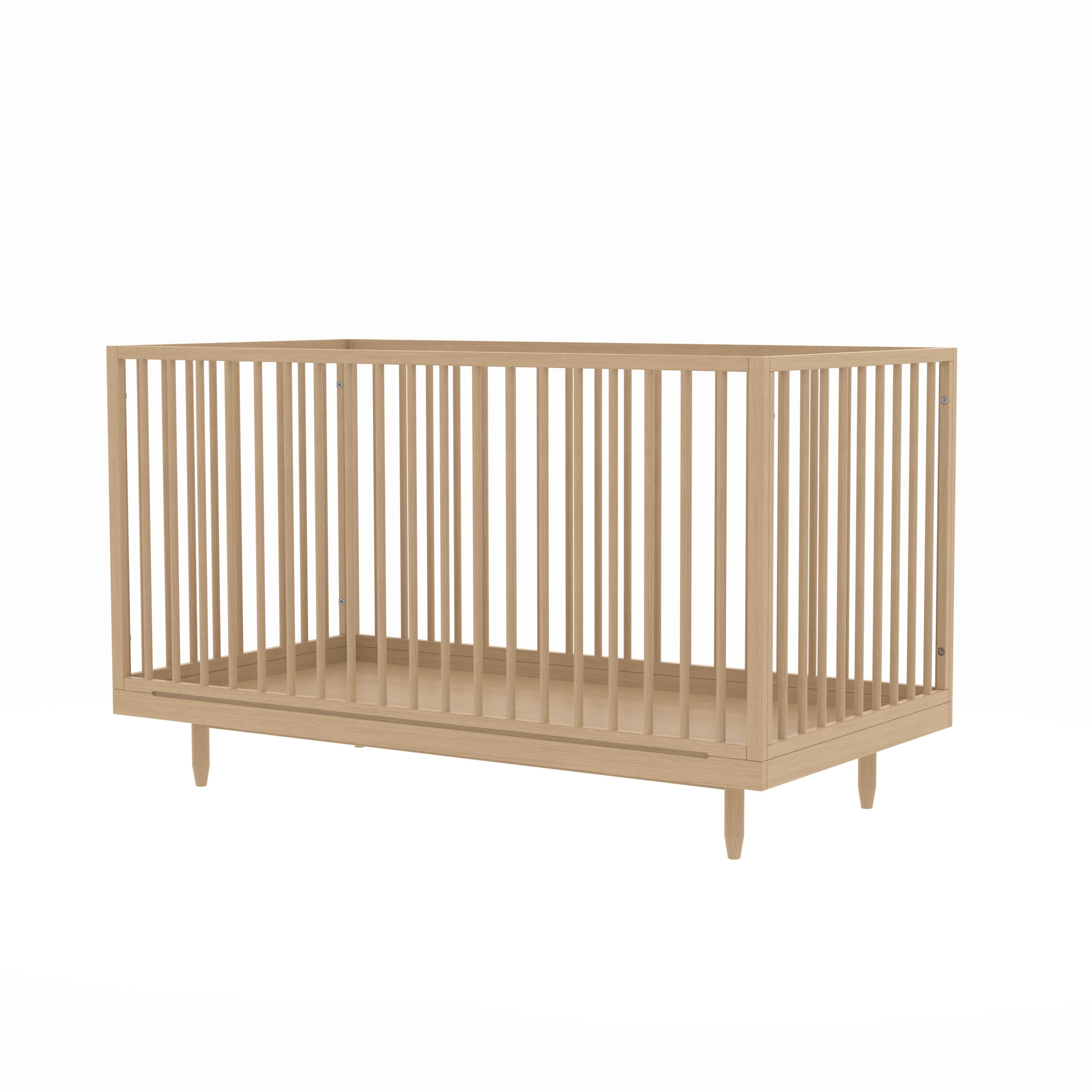 Premium durable stationary baby crib, customizable in size and height