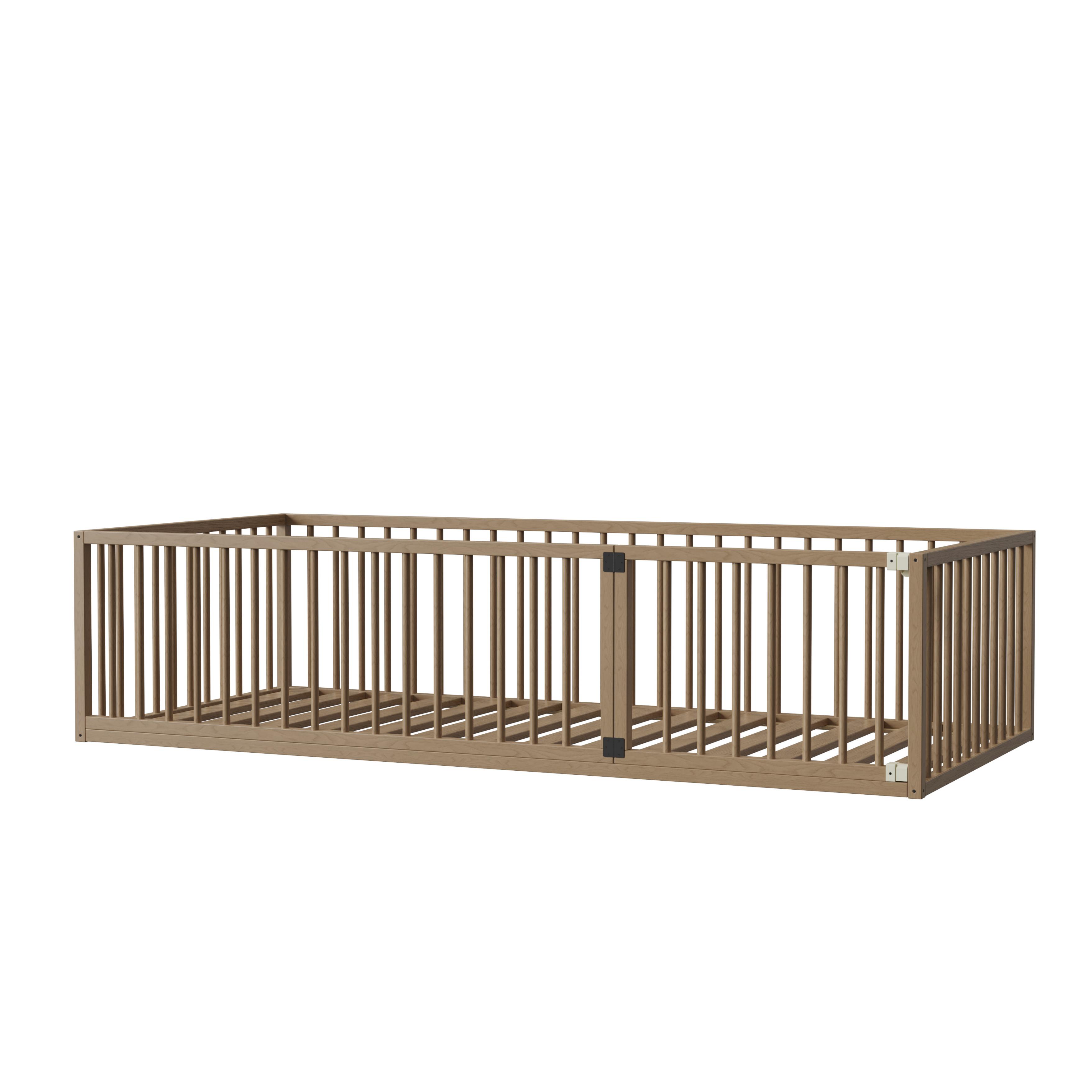 Customizable Solid Wood Baby Playpen - Multifunctional Bed Fence, Play Yard & Room Divider