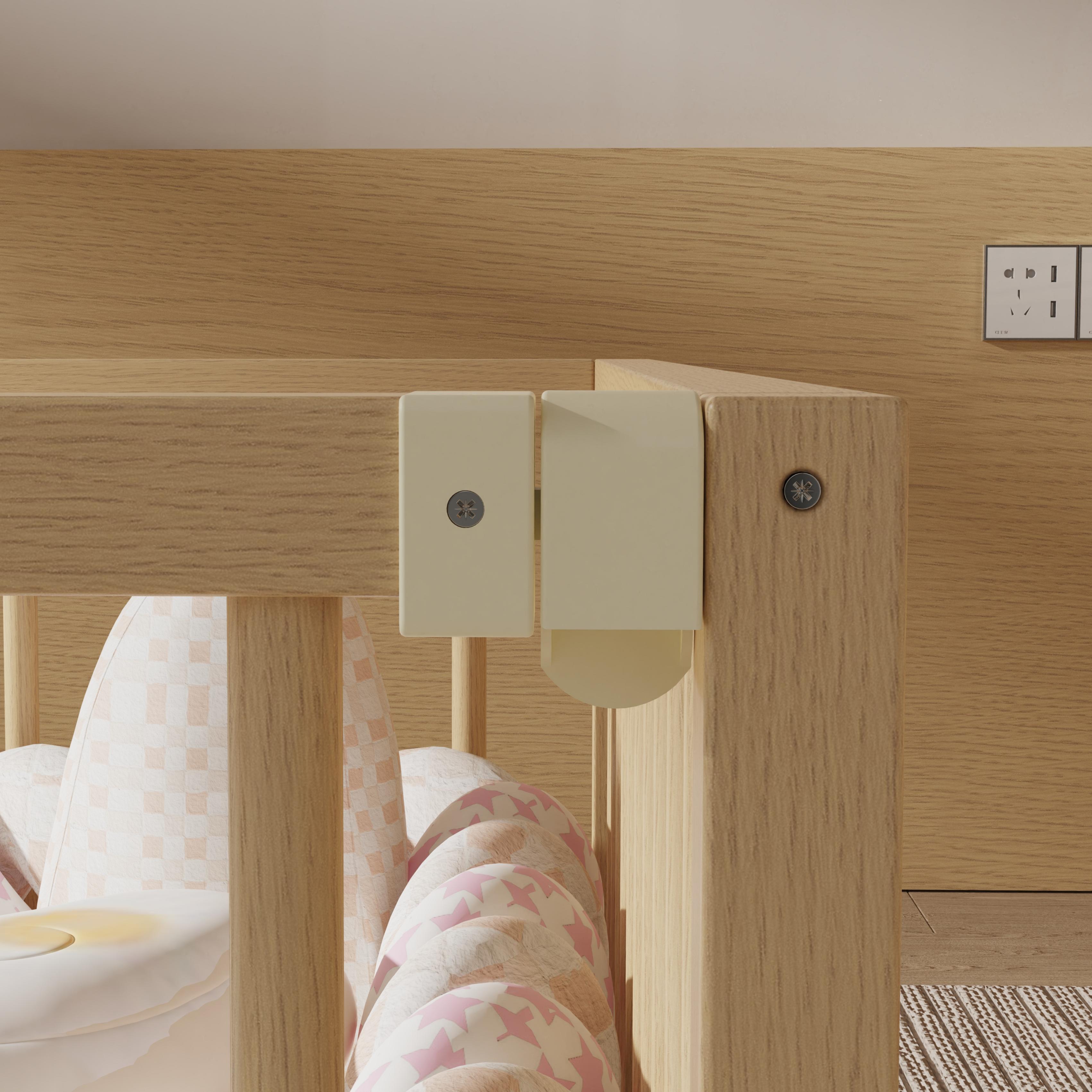 Customizable Solid Wood Baby Playpen - Multifunctional Bed Fence, Play Yard & Room Divider