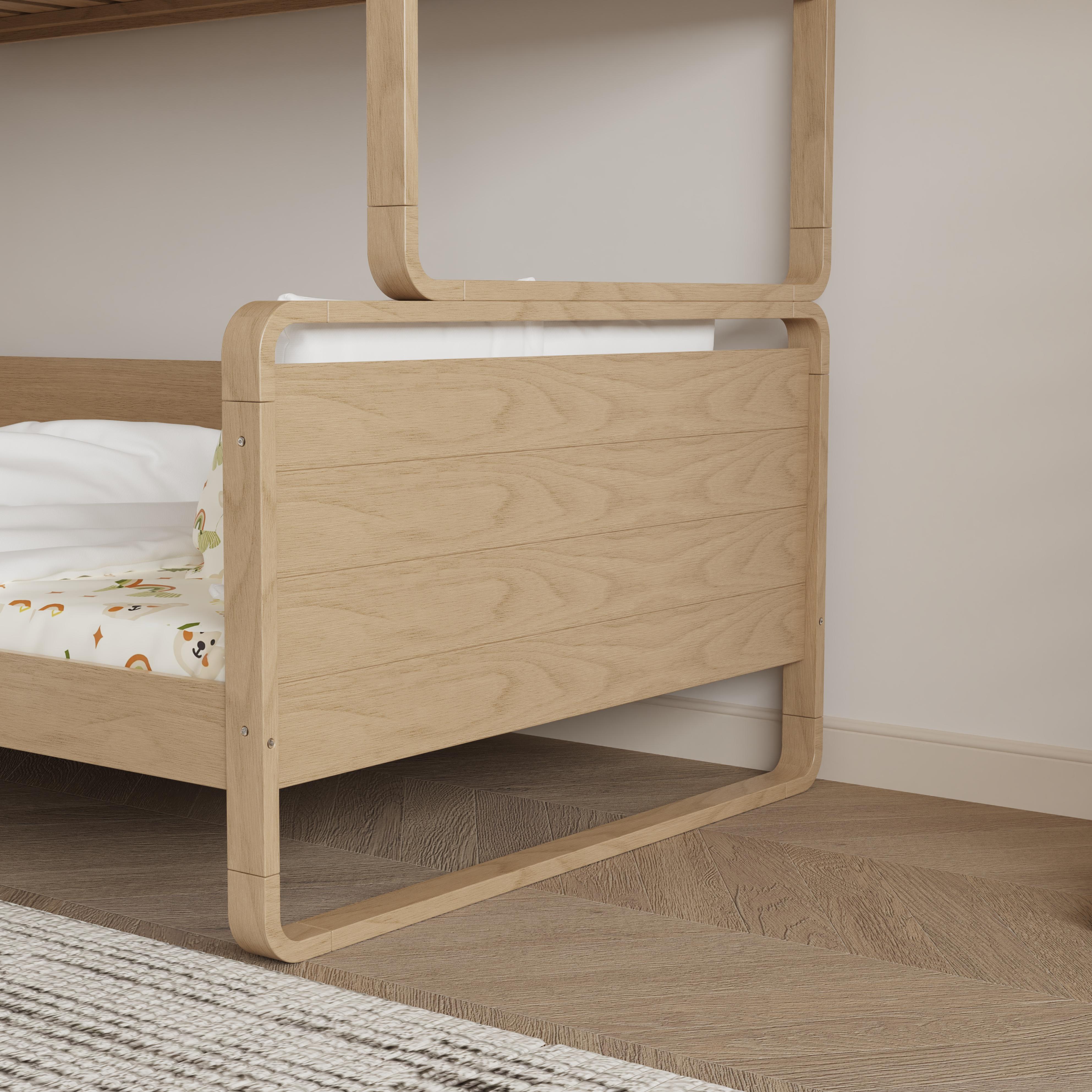Modern Minimalist Bunk Bed with Adjustable Height: a Stylish, Space-Saving Solution for Growing Kids