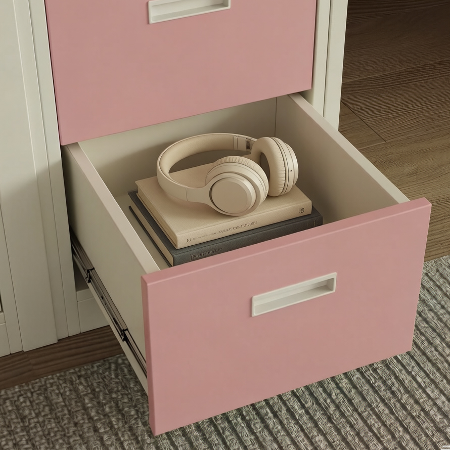 Fairytale Theme Kids Loft Bed: All-in-One with Stairs, Study Desk & Storage Cabinet