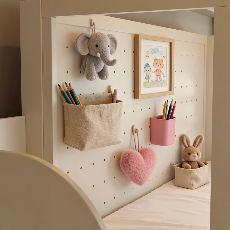 Fairytale Theme Kids Loft Bed: All-in-One with Stairs, Study Desk & Storage Cabinet
