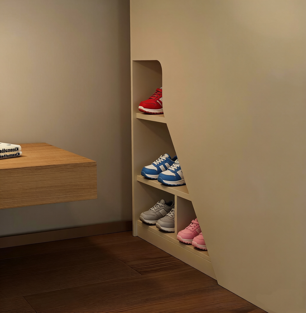 Fairytale Theme Kids Loft Bed: All-in-One with Stairs, Study Desk & Storage Cabinet