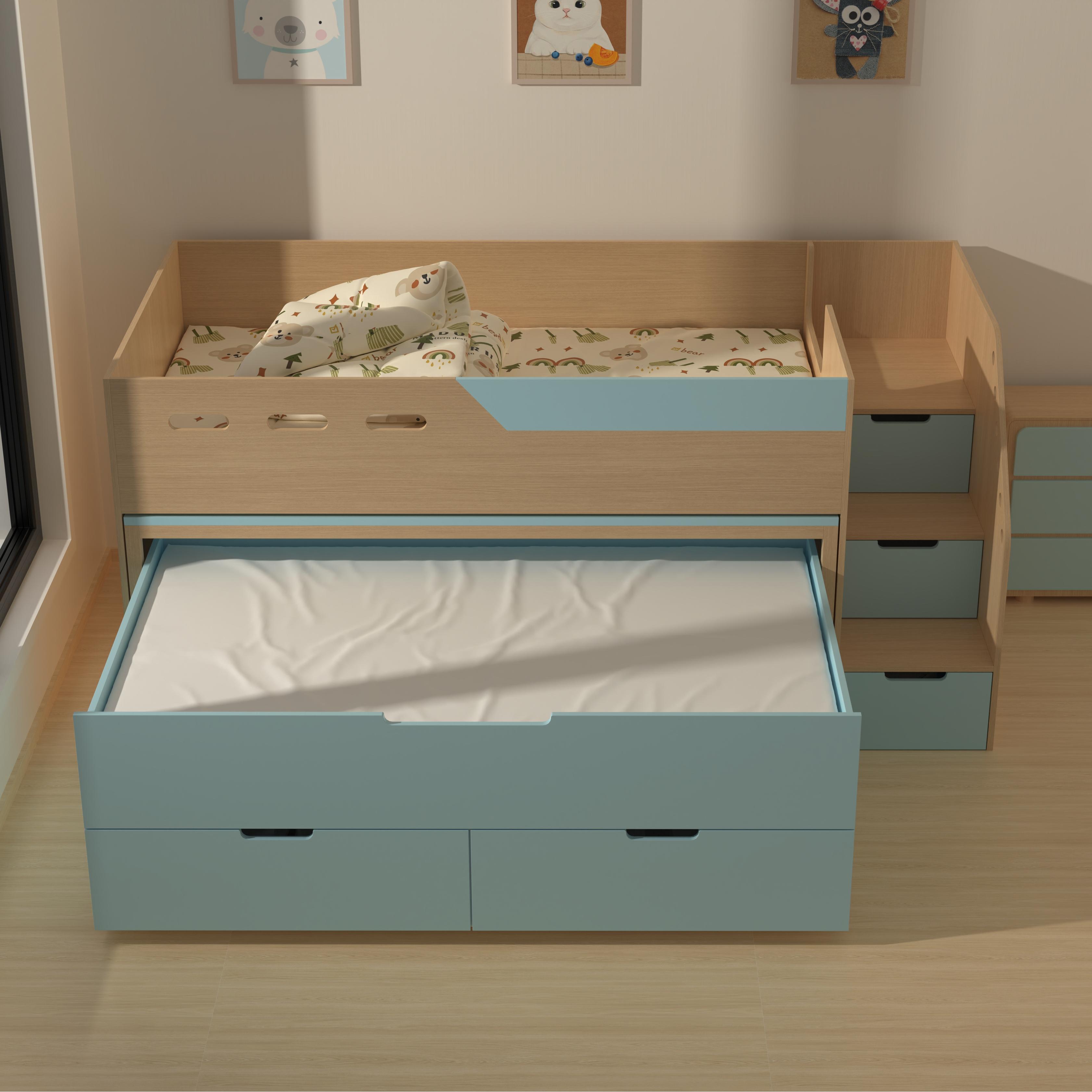 Space-Saving Kids Bunk Bed With Storage Drawers & Shelves – Fun Decor Ready!