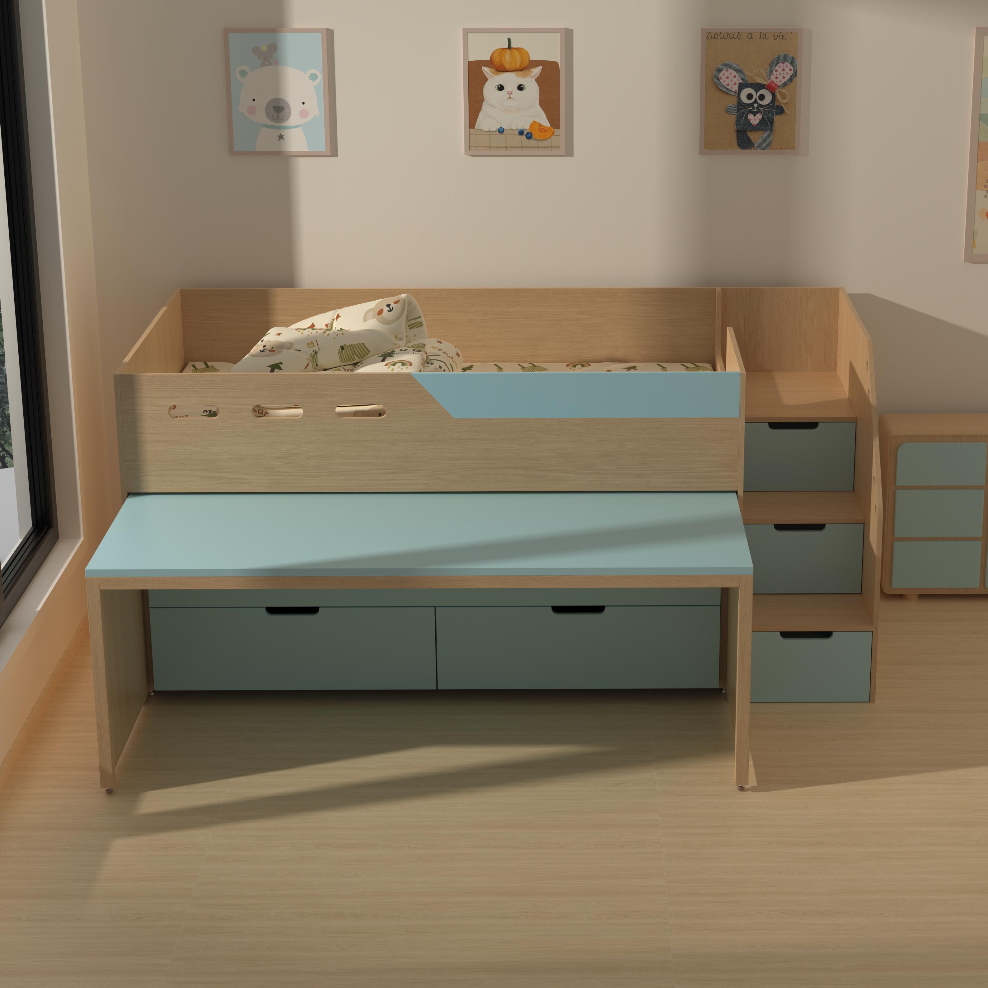 Space-Saving Kids Bunk Bed With Storage Drawers & Shelves – Fun Decor Ready!
