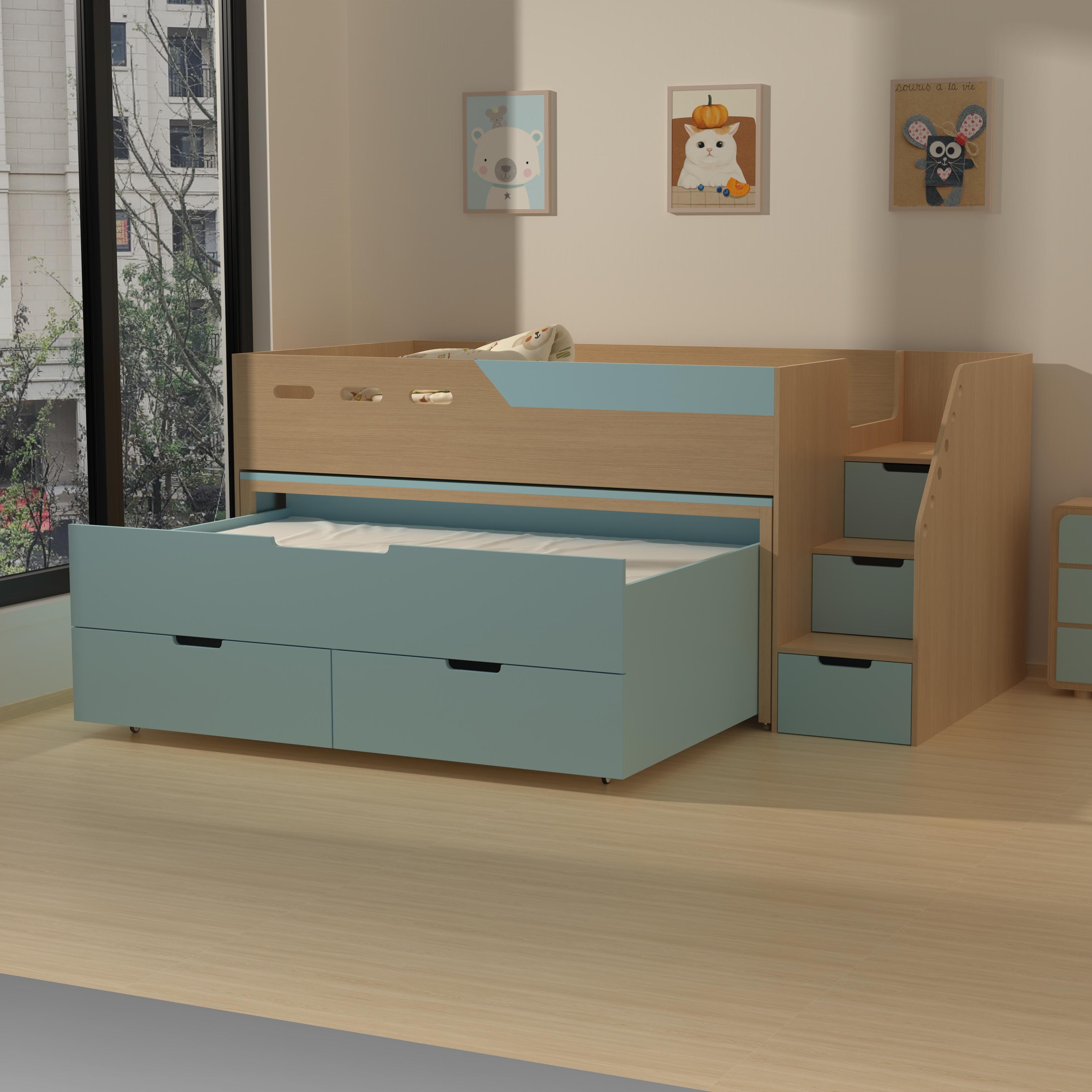 Space-Saving Kids Bunk Bed With Storage Drawers & Shelves – Fun Decor Ready!