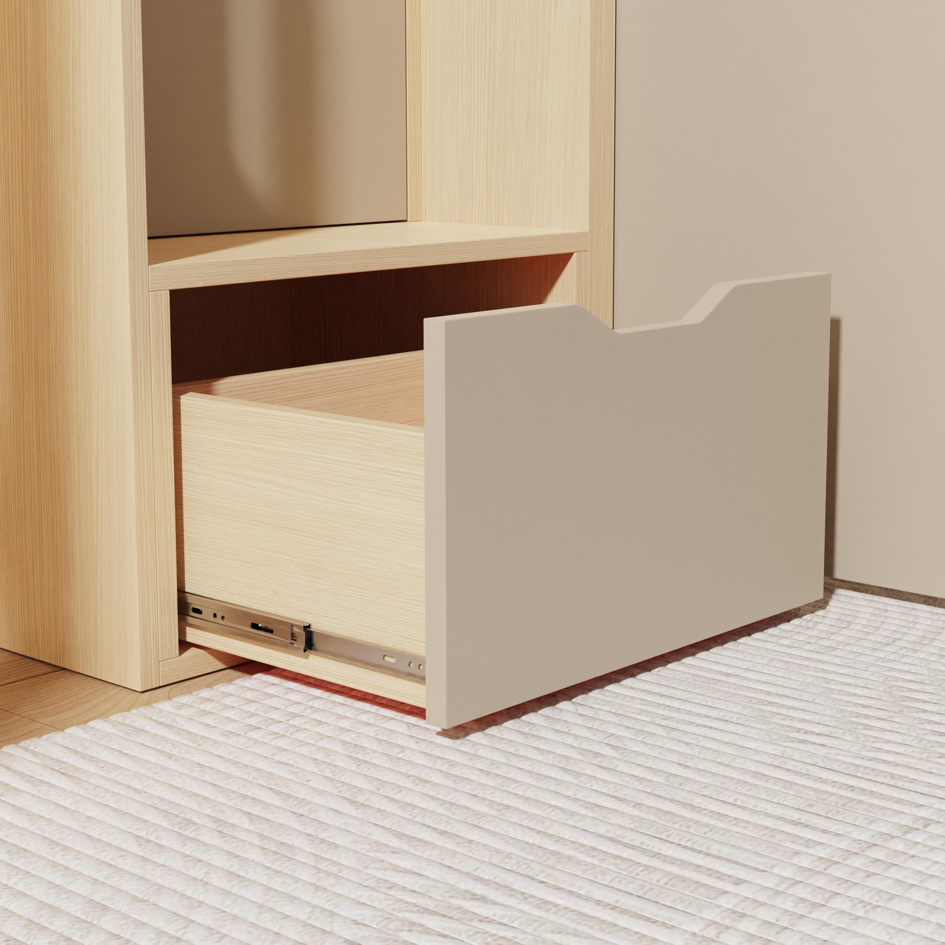 Kids Loft Bed with Storage & Study Area – Modern Wood Design