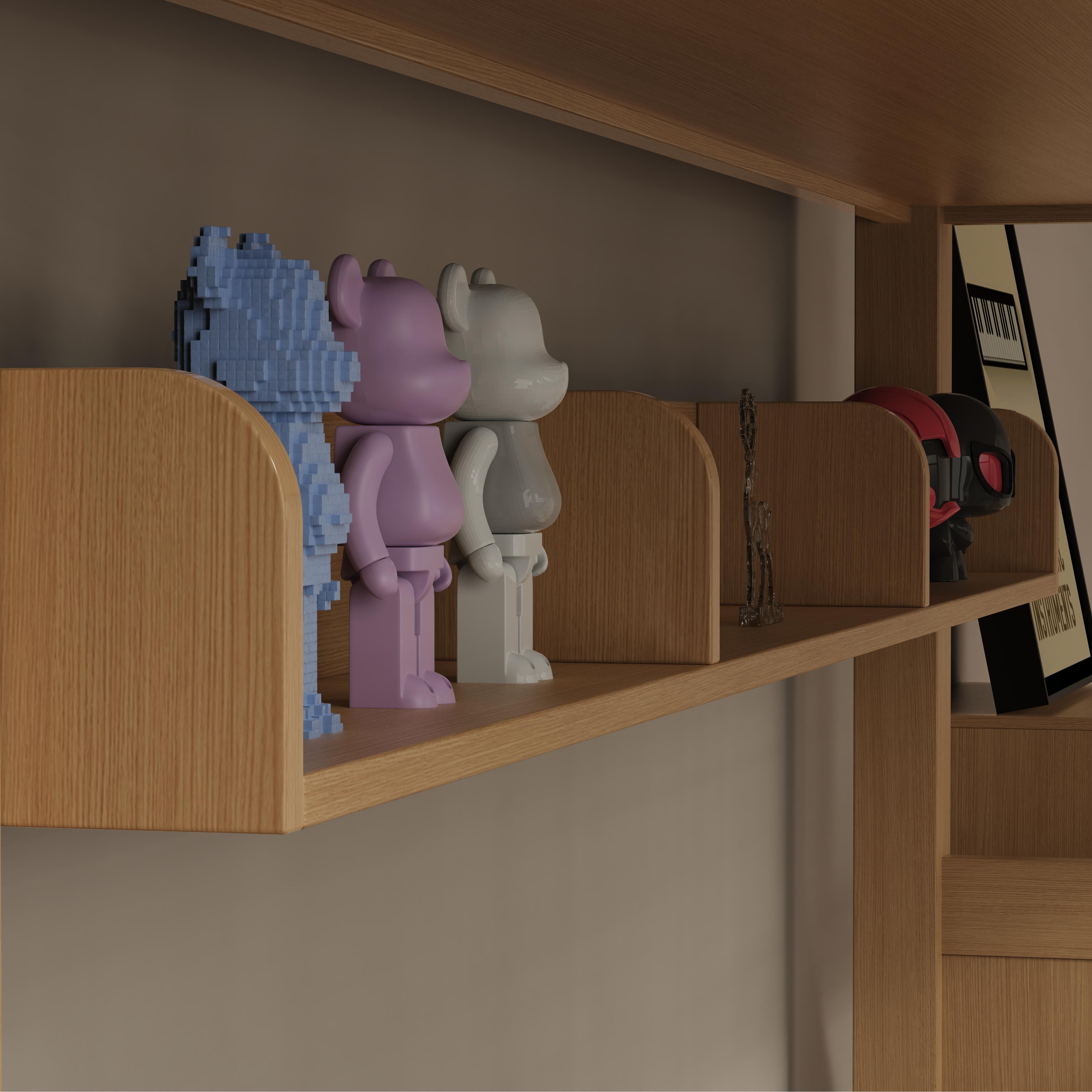 Kids Bunk Bed with Playful Design – Wooden Loft Bed w/ Drawers & Shelves