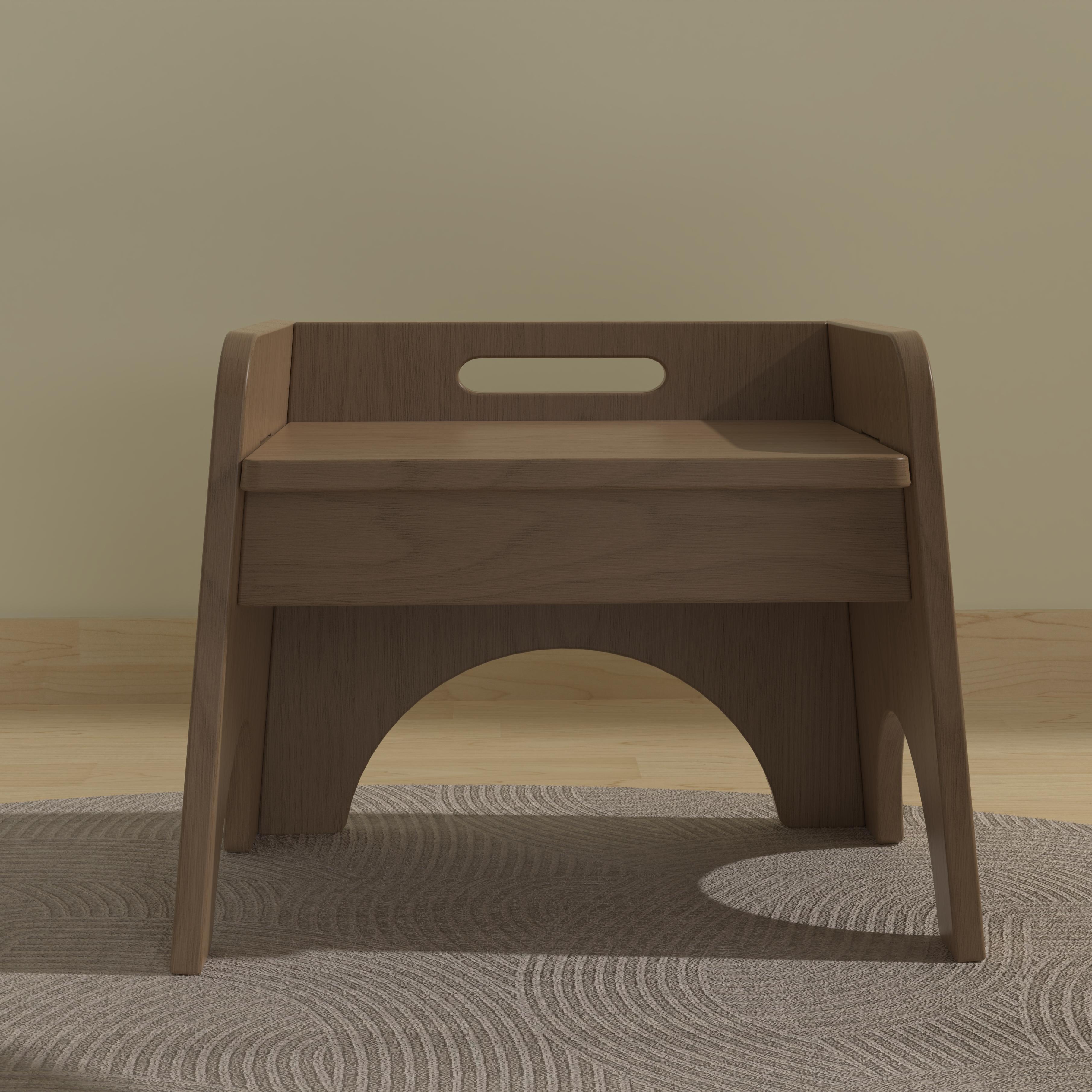 Kids Wooden Table Set with Stool – Modern Ergonomic Design for Toddlers