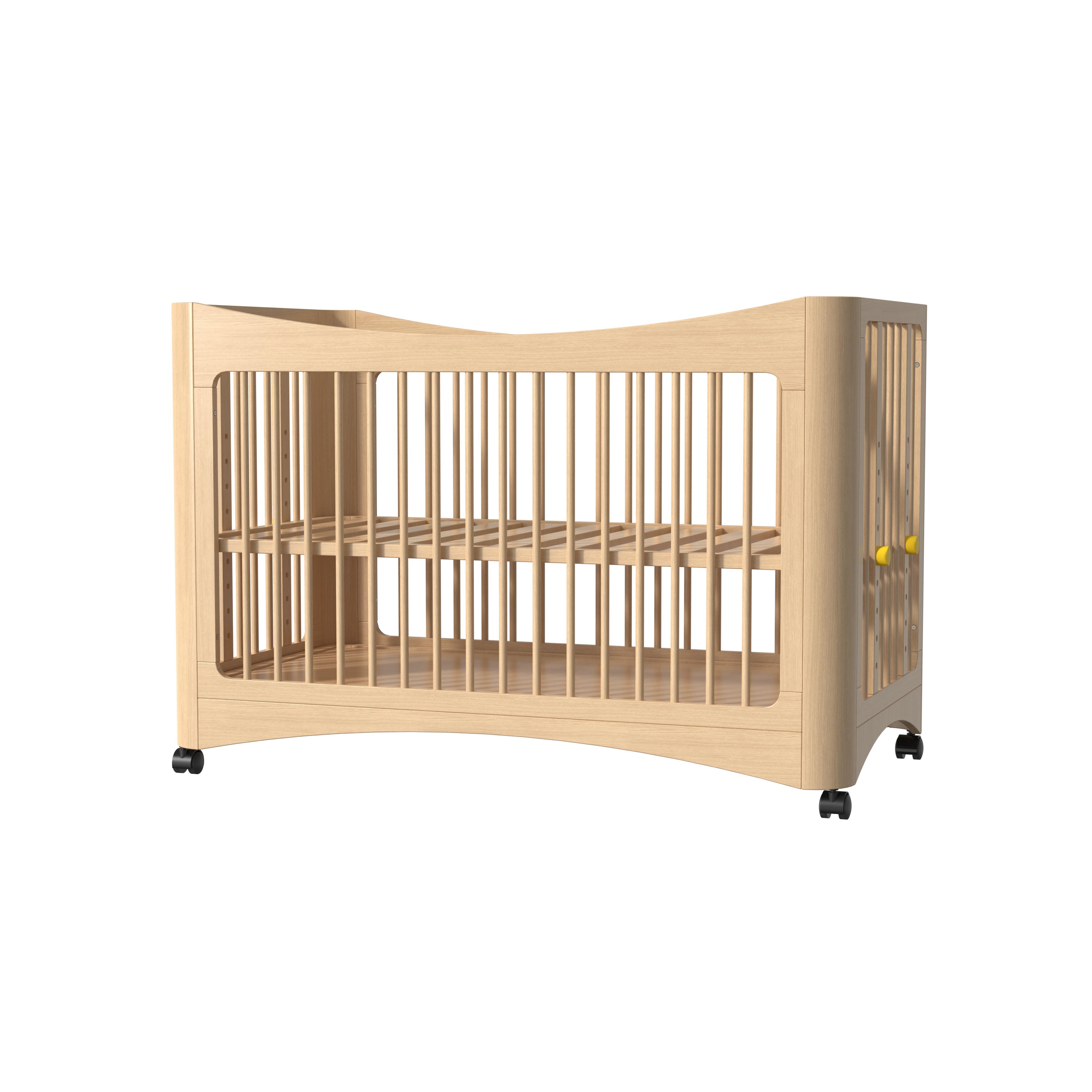 Convertible Baby Crib with Wheels – Modern Nursery Essential