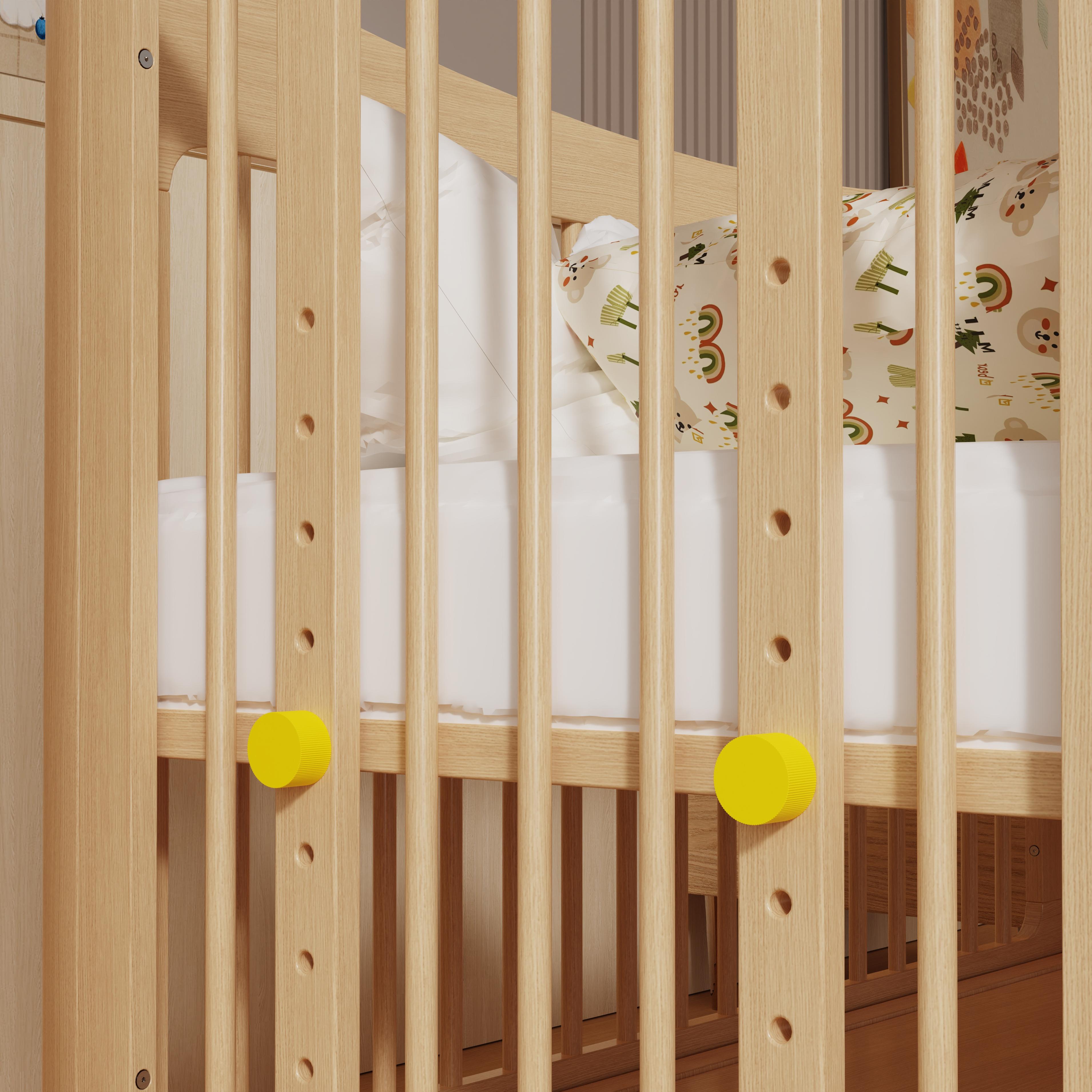 Convertible Baby Crib with Wheels – Modern Nursery Essential