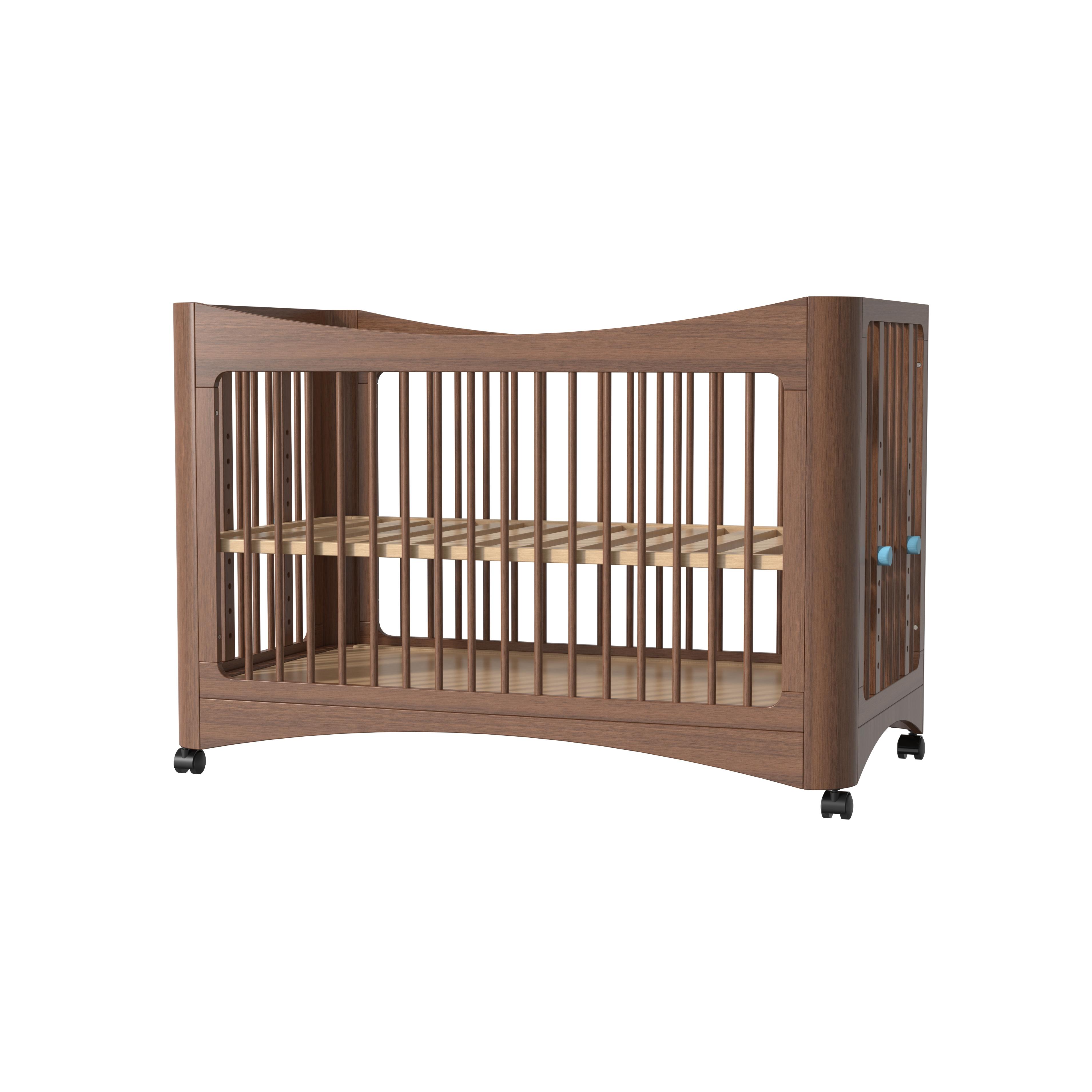Convertible Baby Crib with Wheels – Modern Nursery Essential