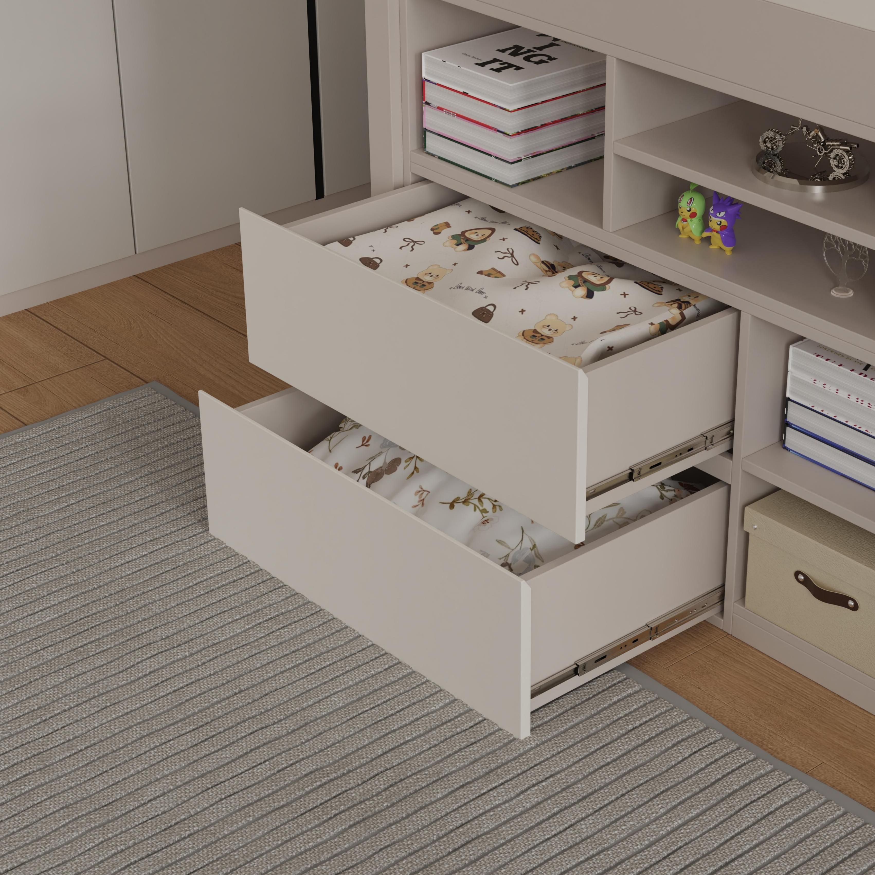 Kids Castle Loft Bed with Storage – Modern Space - Saving Sleep Essential