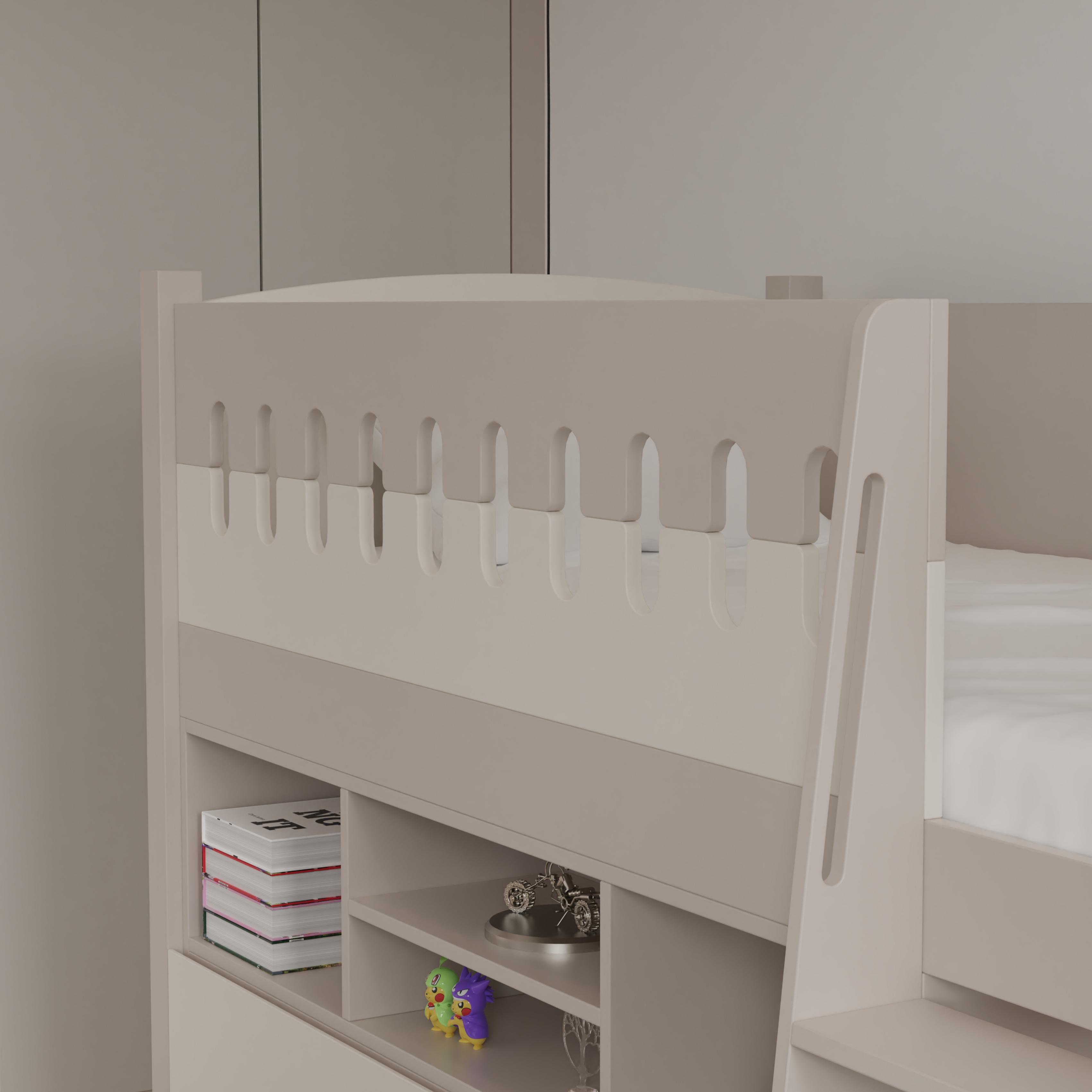 Kids Castle Loft Bed with Storage – Modern Space - Saving Sleep Essential