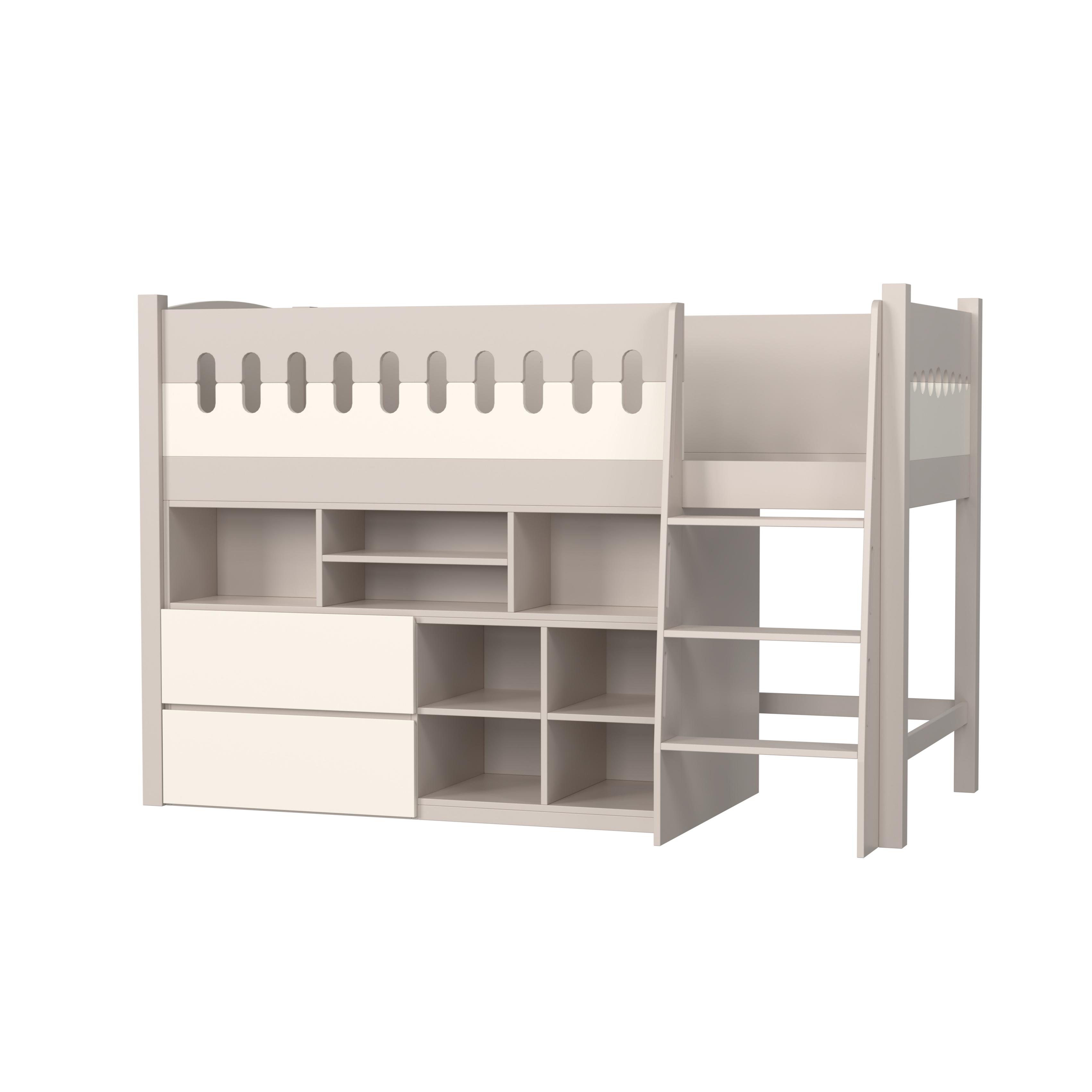 Kids Castle Loft Bed with Storage – Modern Space - Saving Sleep Essential