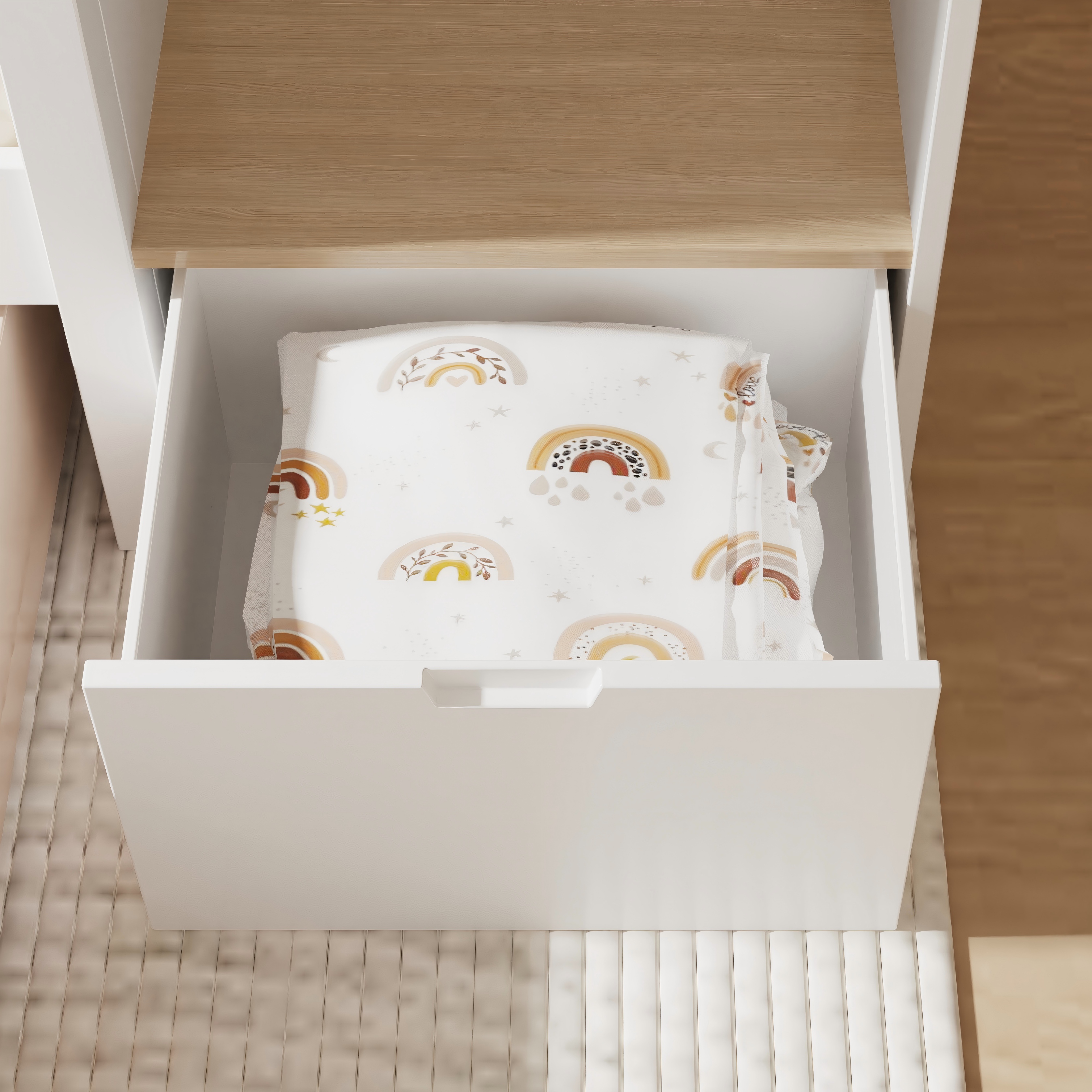 Princess Bunk Bed with Slide & Storage | Pink Toddler Bunk Bed