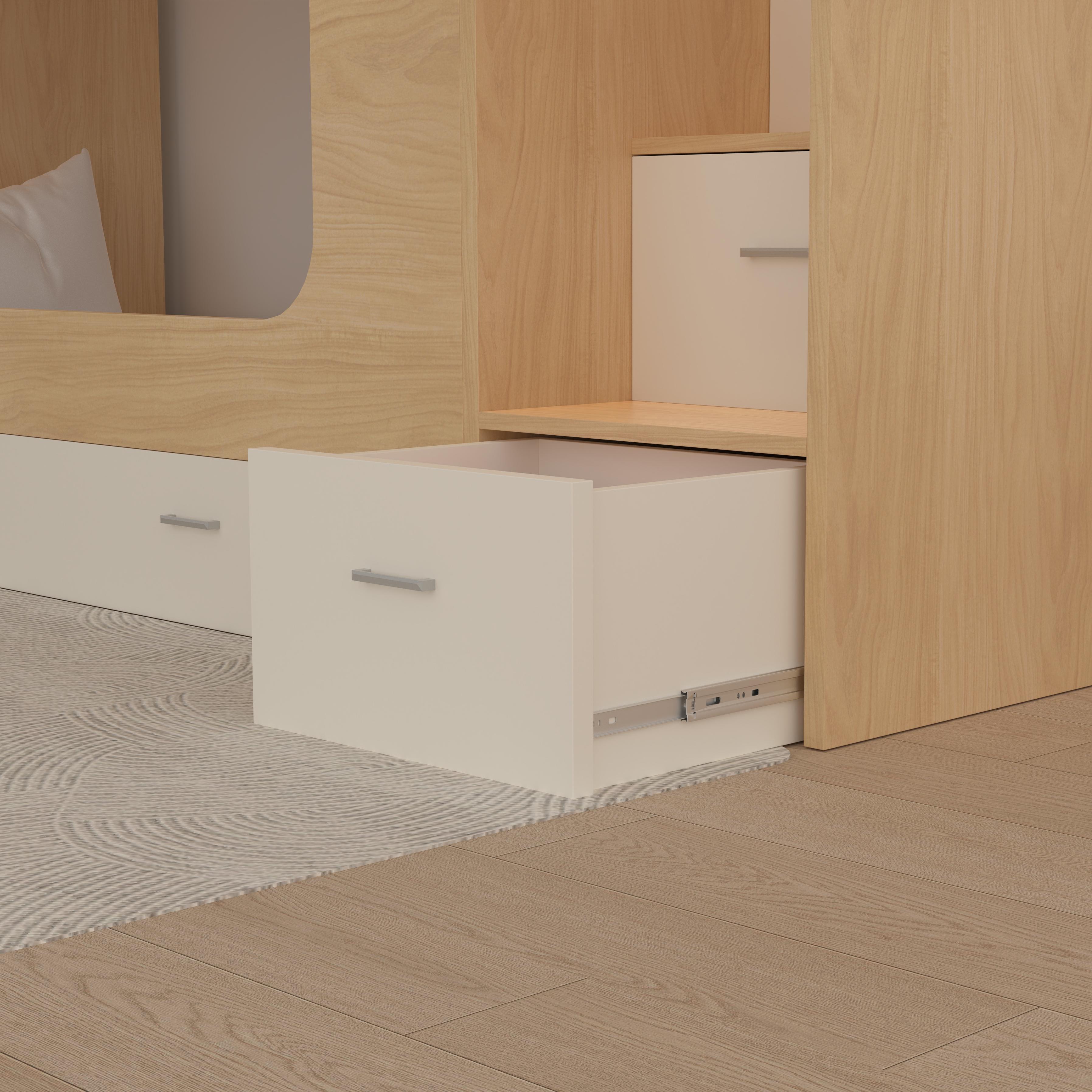 Cubby Bunk Bed with Storage Stairs | Safe Kids Play Bed