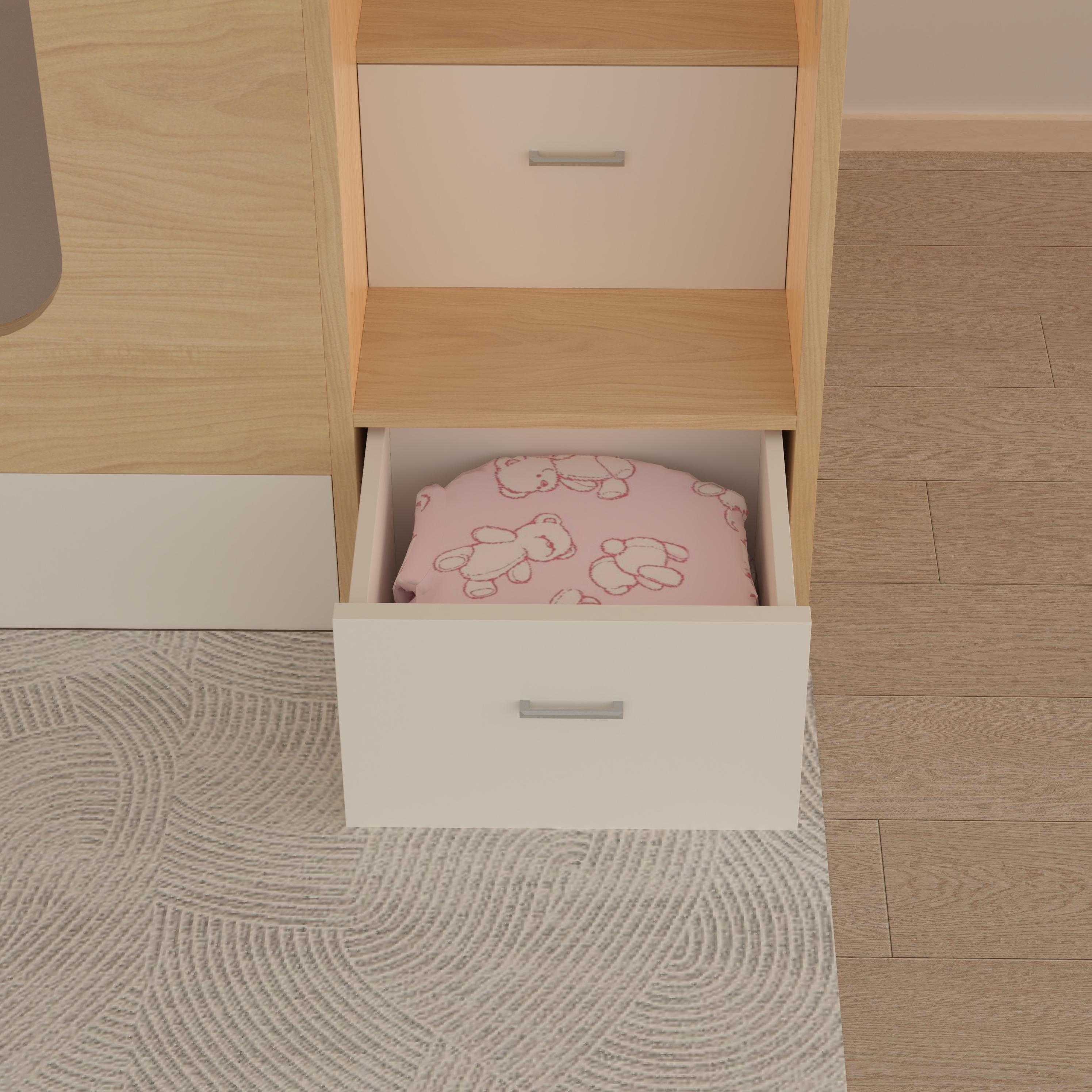 Cubby Bunk Bed with Storage Stairs | Safe Kids Play Bed