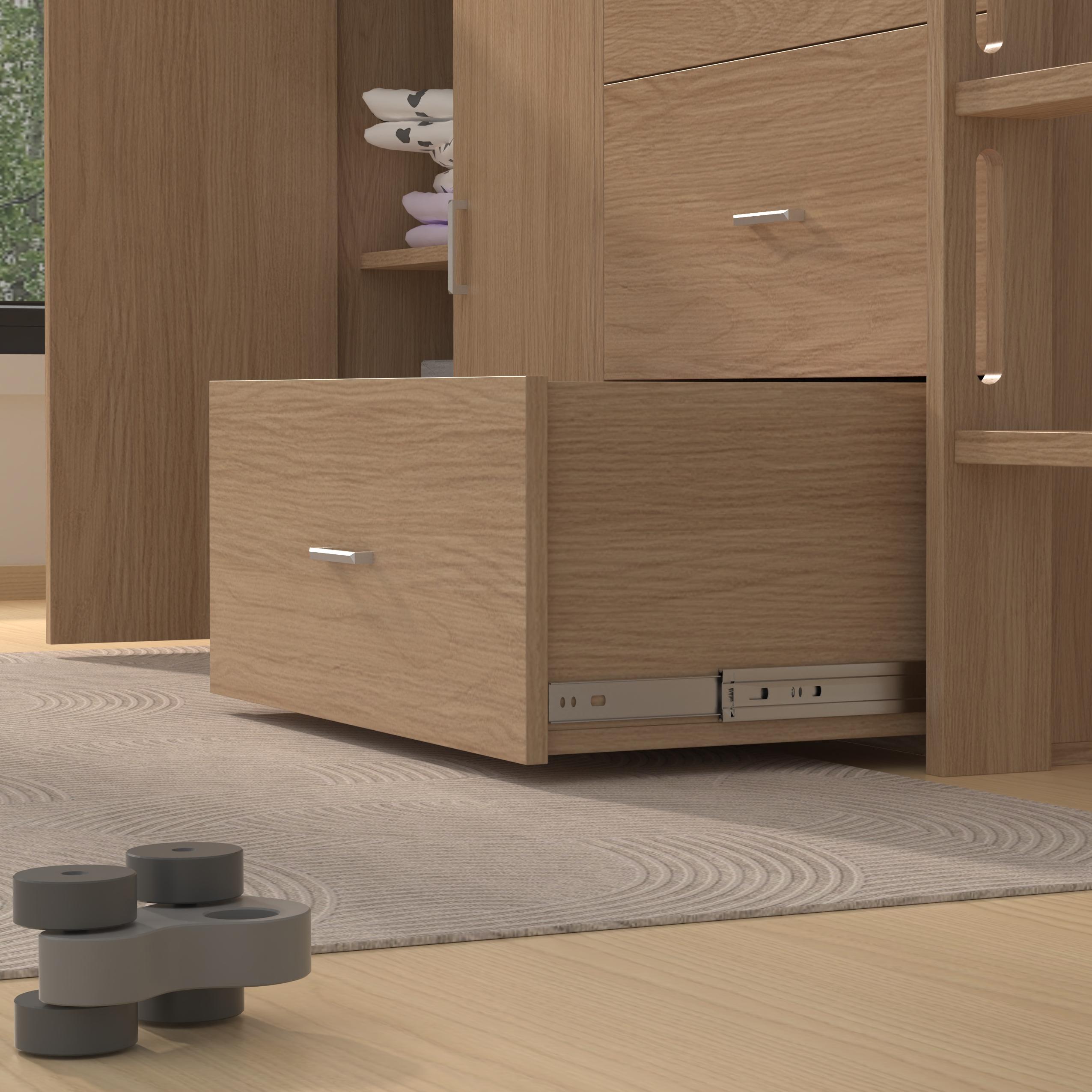 Mid Sleeper Bed with Storage | Kids Loft Bed with Cabinet & Drawers