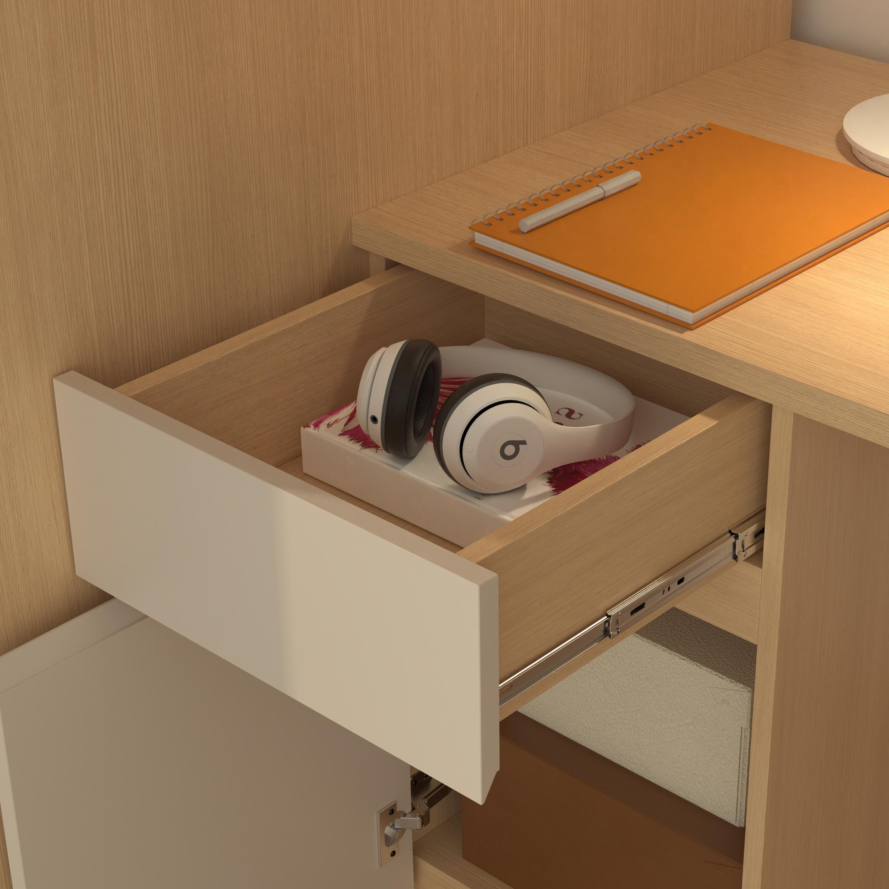 Wooden Kids Loft Bed | Corner Desk & Stair Drawers