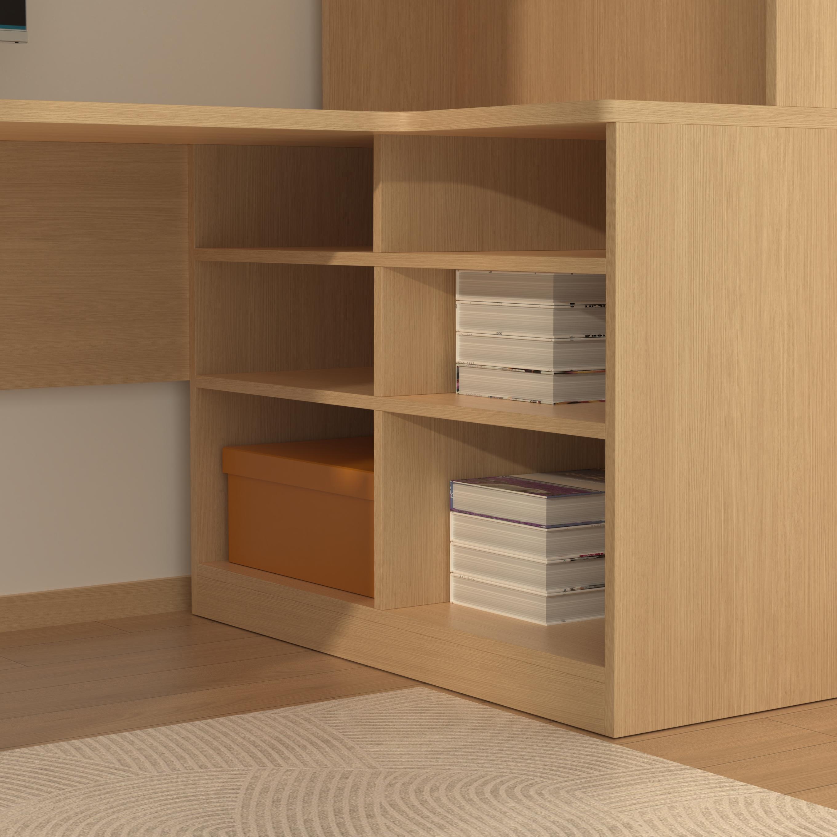 Wooden Kids Loft Bed | Corner Desk & Stair Drawers