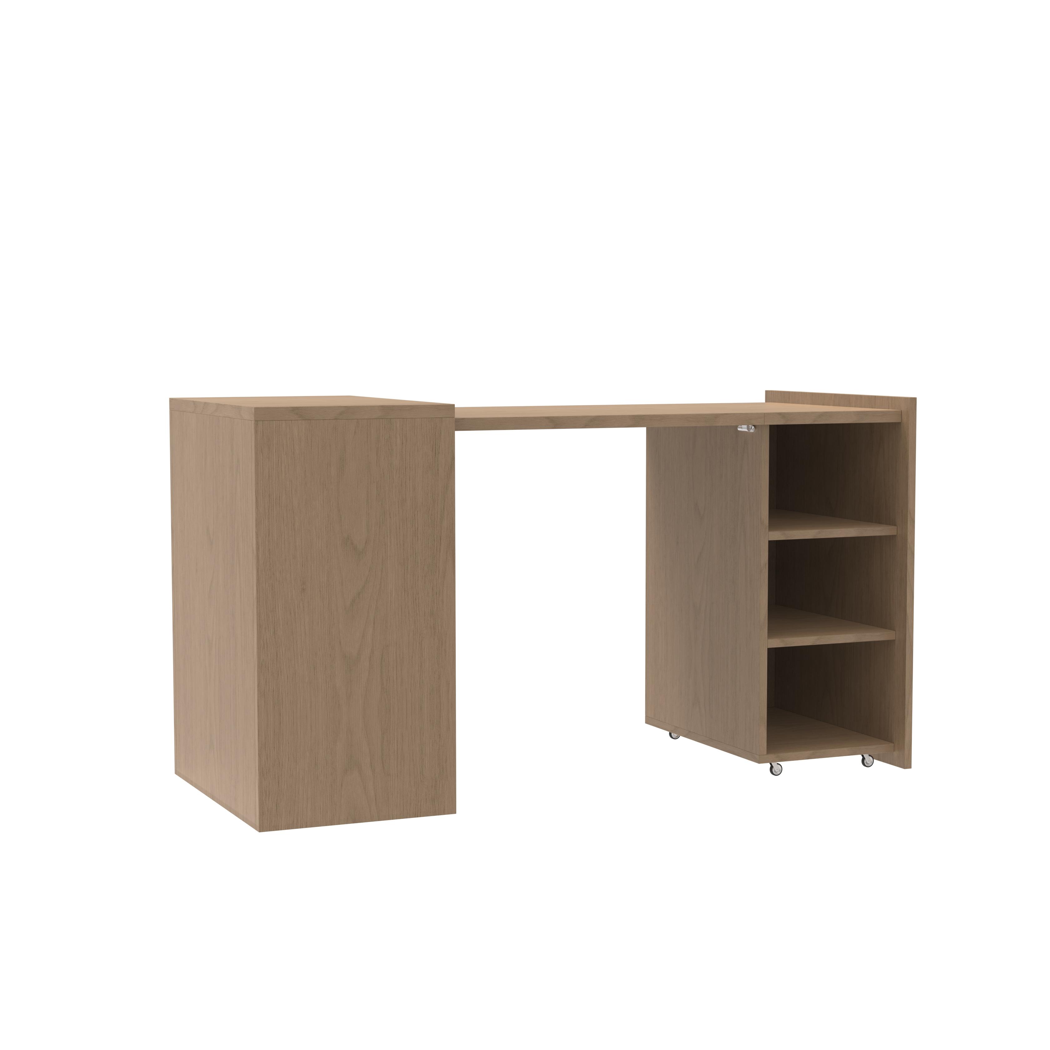 Mobile Desk with Pegboard & Storage | Rolling Home Office Desk