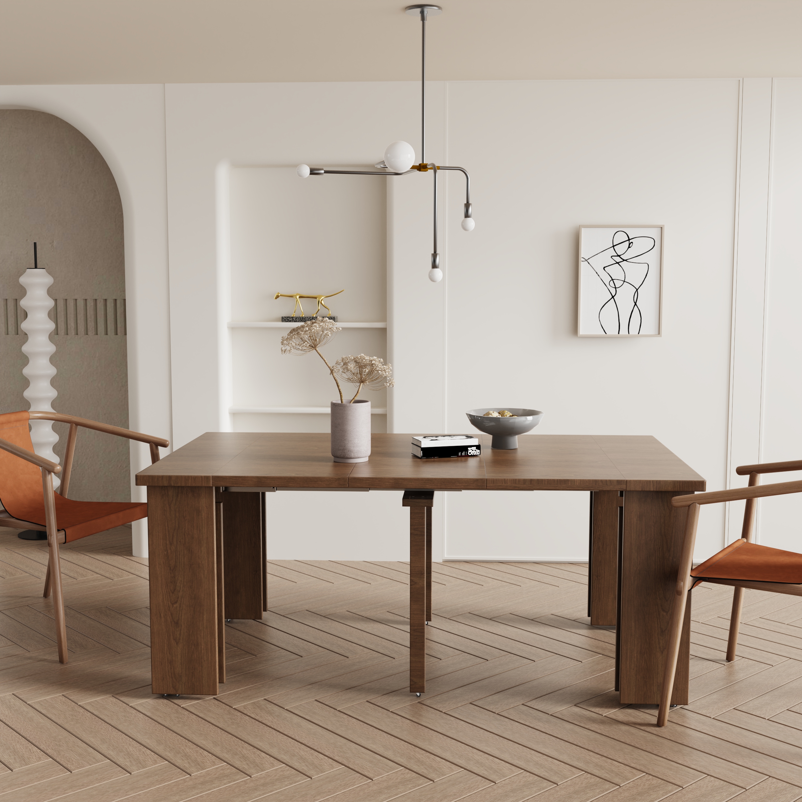 Extendable Dining Table | Space-Saving Expandable Table for Small Homes