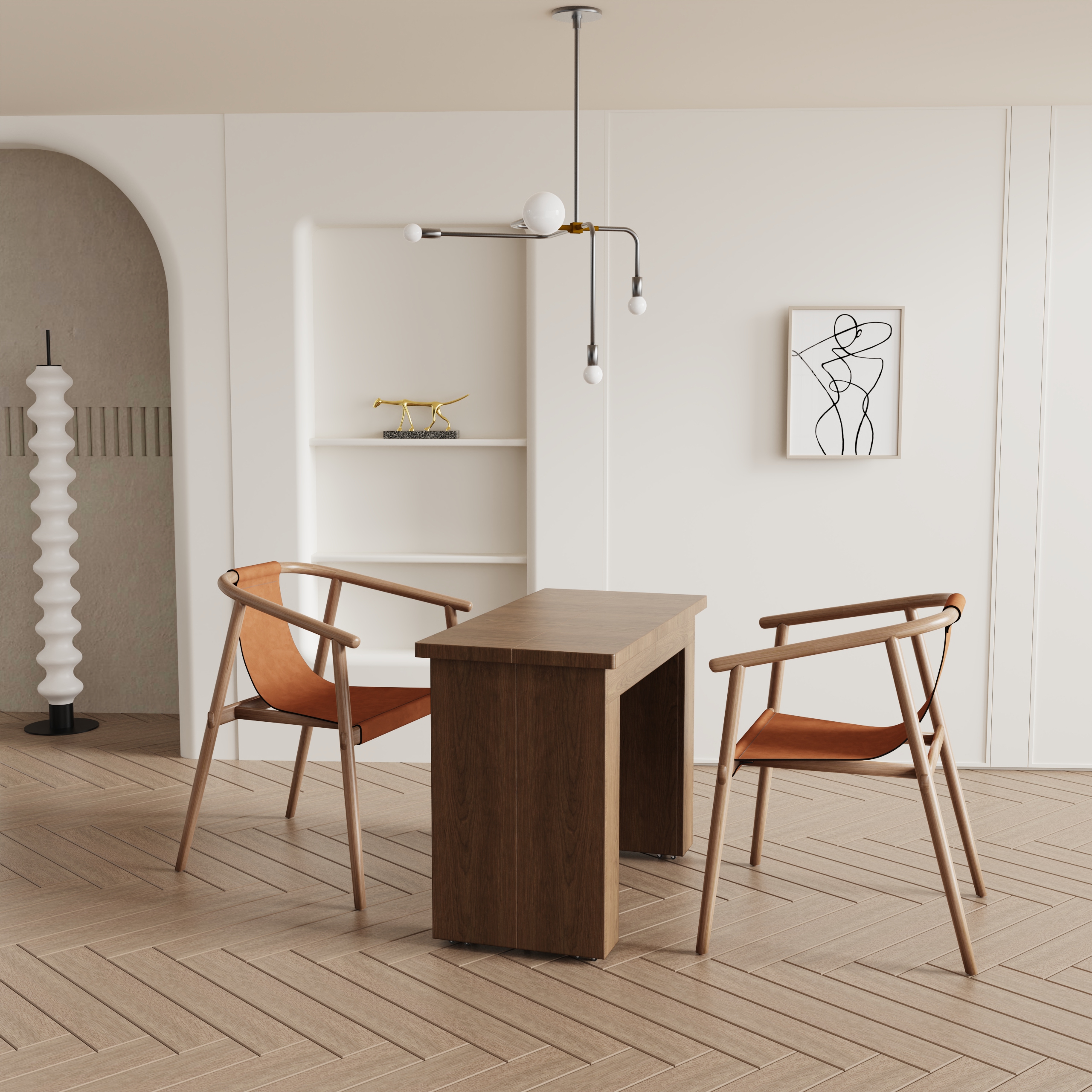 Extendable Dining Table | Space-Saving Expandable Table for Small Homes