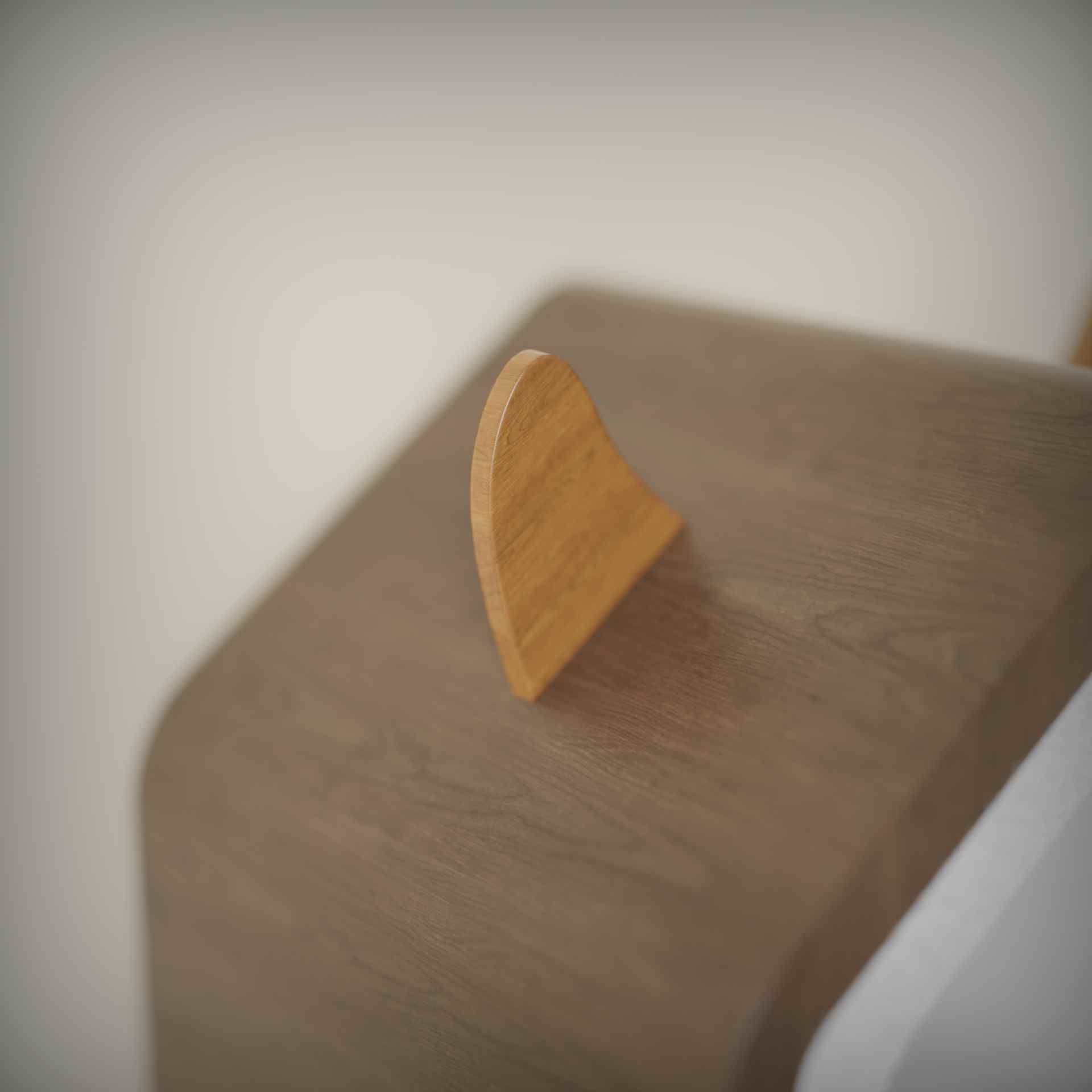 Modern Wooden Cat House with Ears | Cute Cat-Shaped Cat Bed