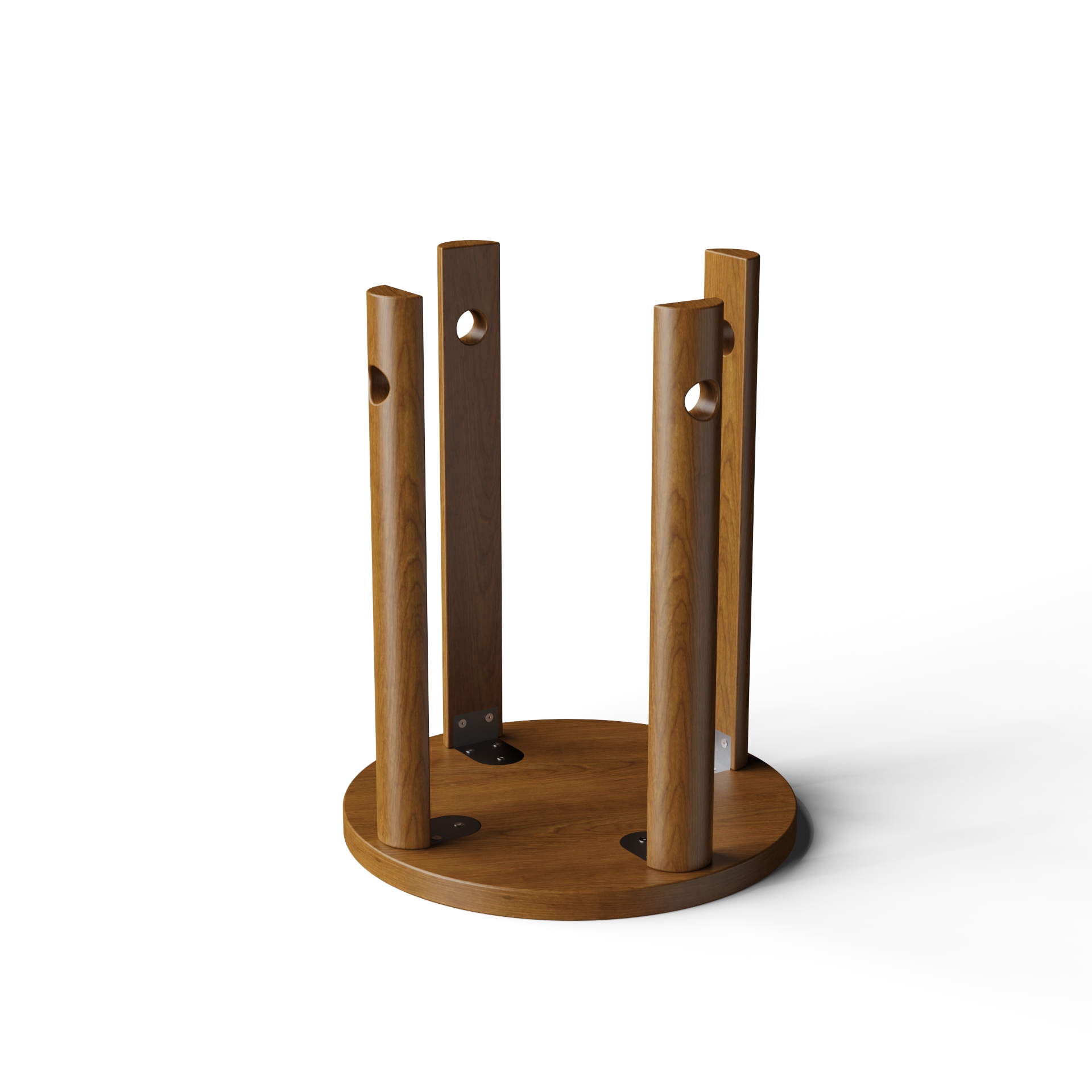 Modern Stackable Wooden Stools | Space-Saving Nesting Stool Set