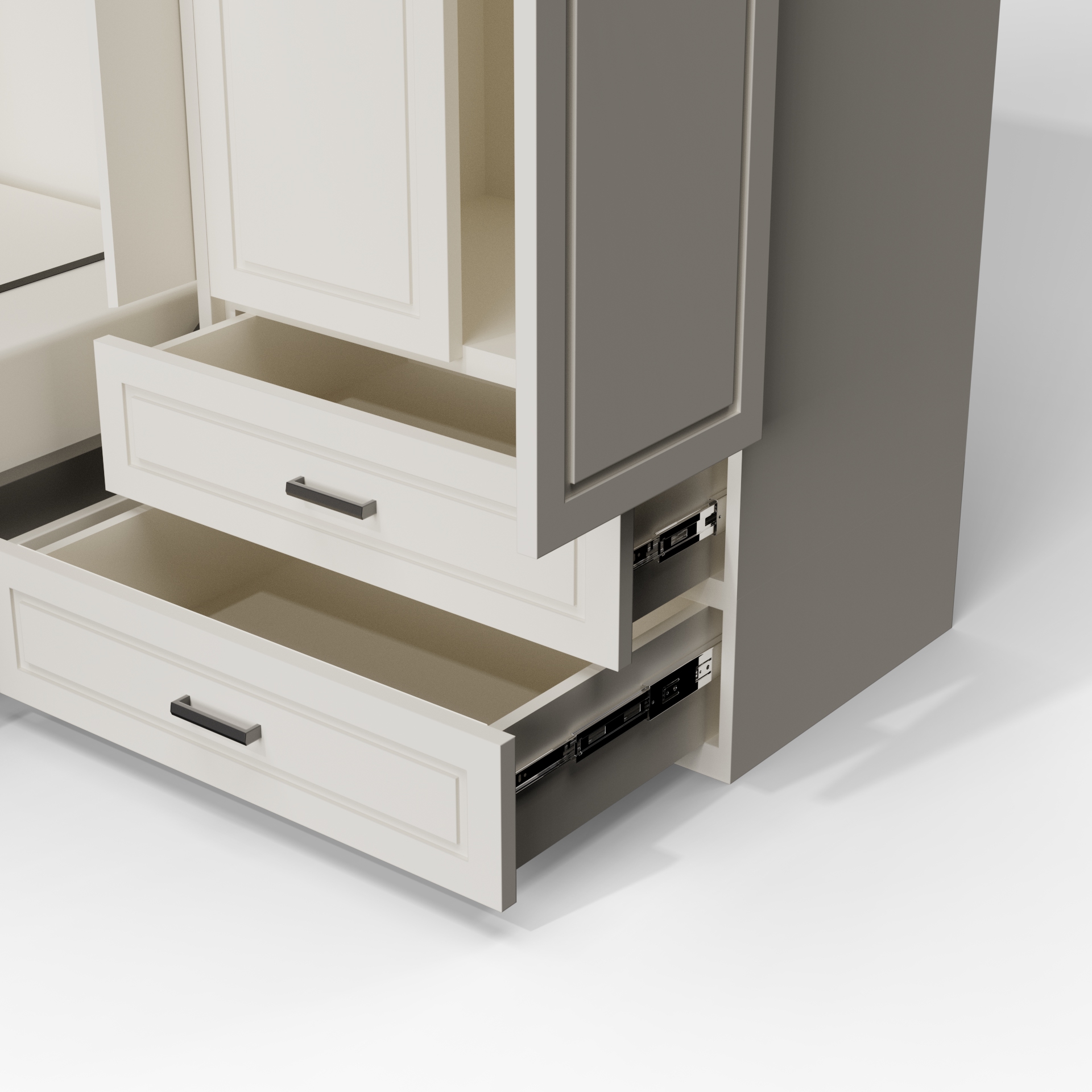 Murphy Bed with Storage Cabinet | Space-Saving Wall Bed with Wardrobe