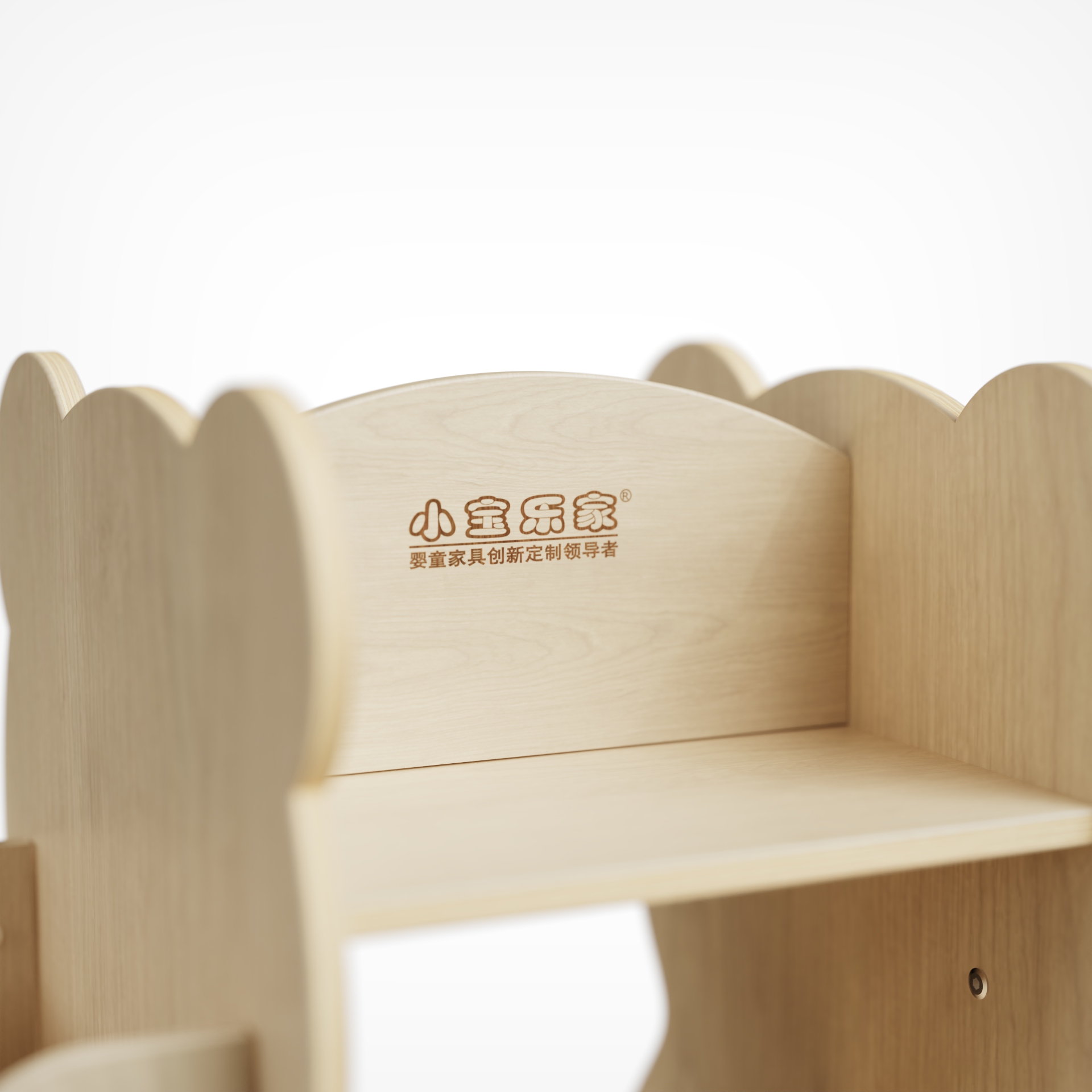 Cute Bear Rotating Kids Bookshelf | 360° Spinning Wooden Storage Rack