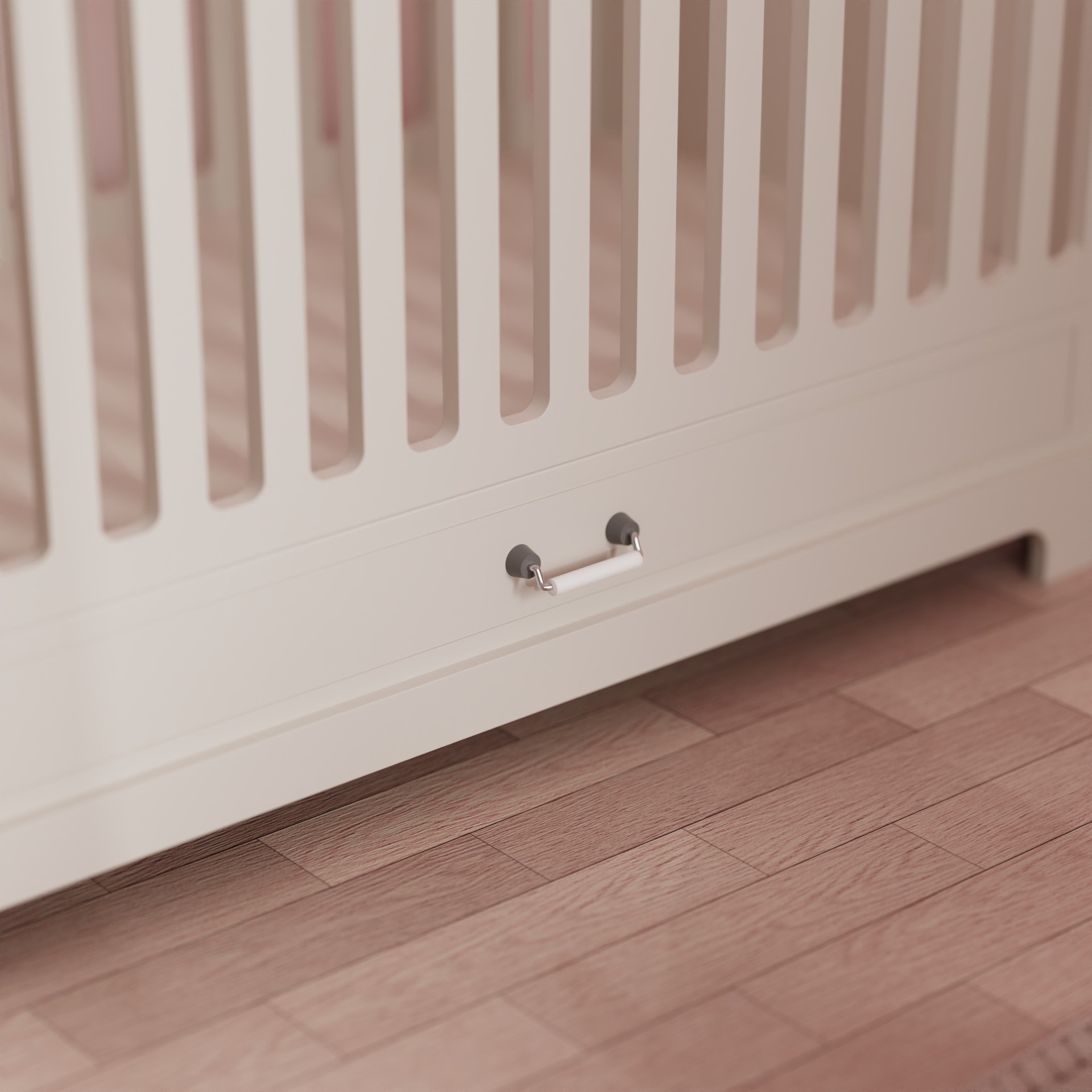 Elegant Baby Crib with Storage Drawer | Safe Nursery Bassinet for Newborns