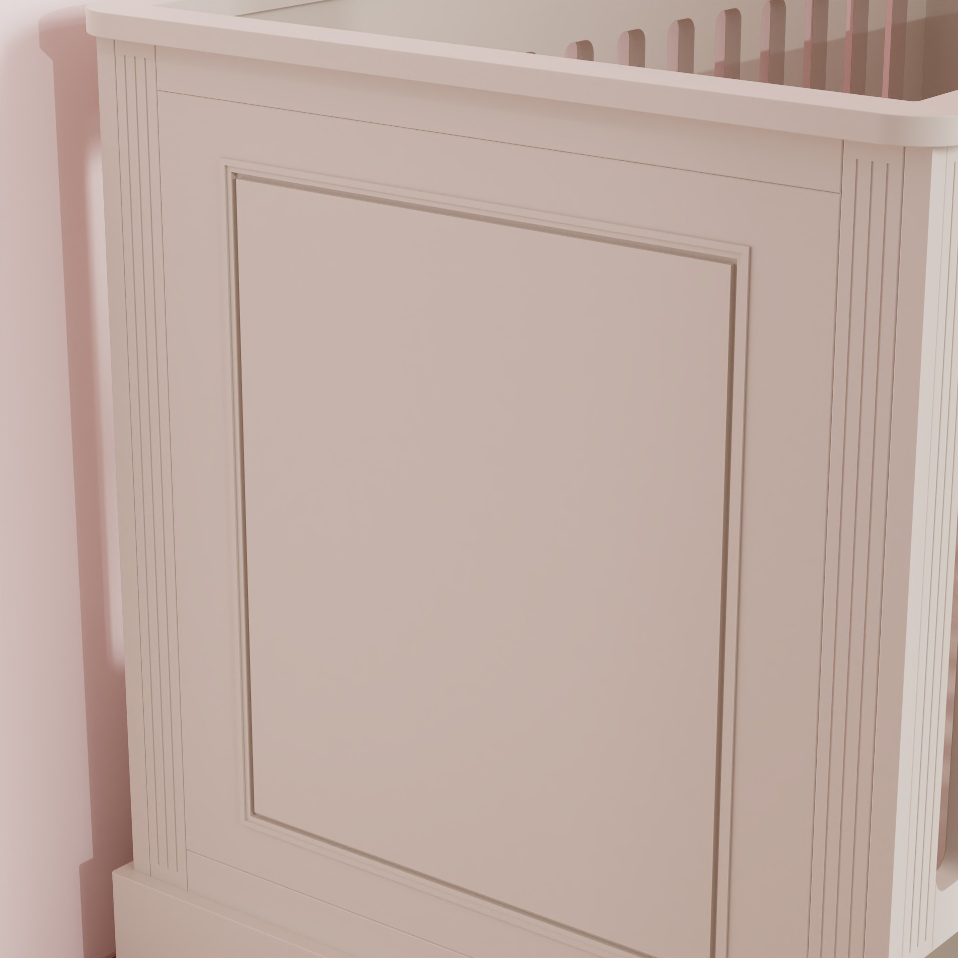 Elegant Baby Crib with Storage Drawer | Safe Nursery Bassinet for Newborns